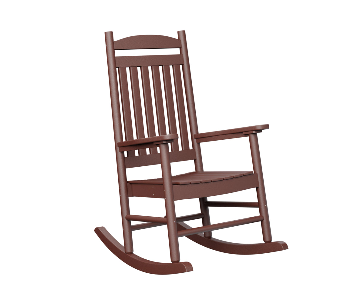Berlin Gardens Porch Rocker - Classic Wooden Rocking Chair for Outdoor Patio, Garden & Front Porch - Perfect for Relaxing, Reading & Enjoying Nature