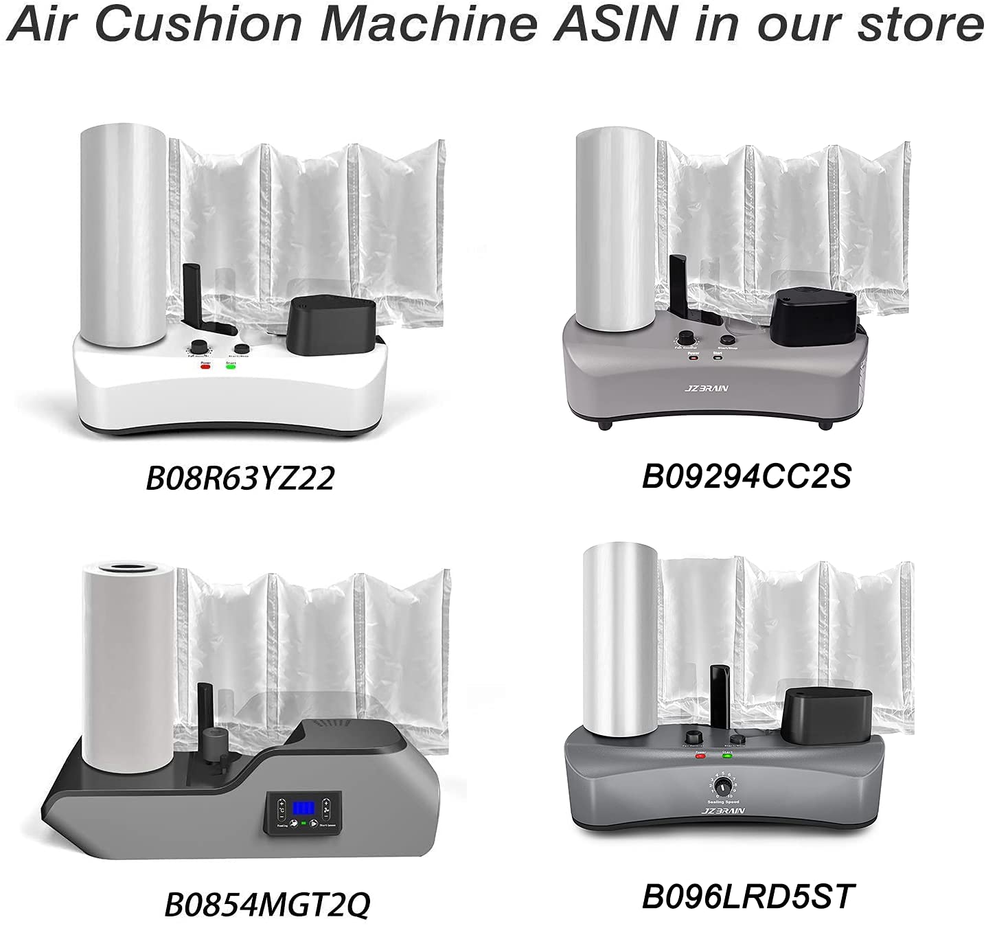 Air Cushion Film Air Pillows for Packaging - 72002, 73004, 74004 - Protective Cushioning for Shipping Boxes, Fragile Items & Ecommerce Packaging