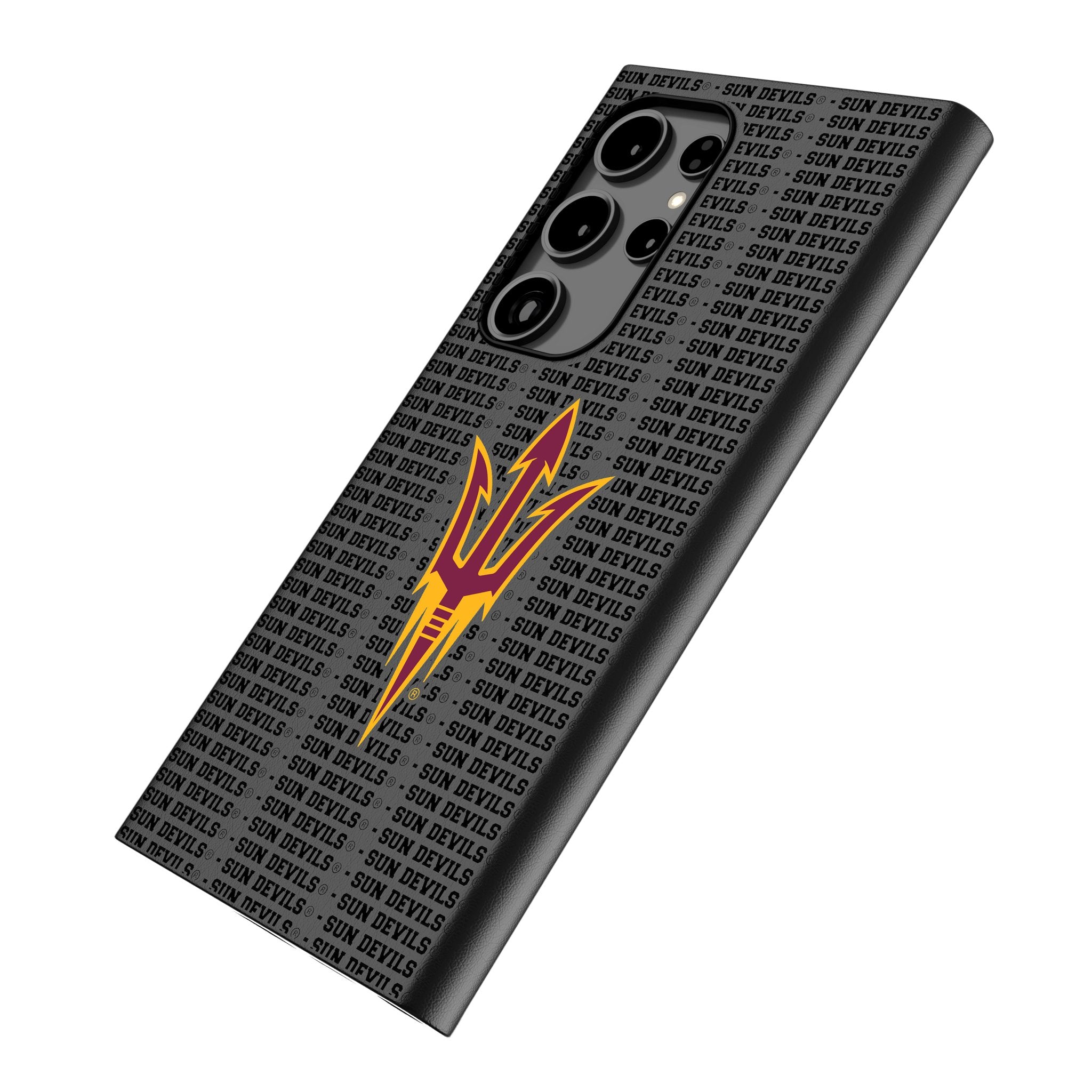 Arizona State University Sun Devils Text Backdrop MagSafe Compatible Phone Case for Samsung Galaxy - Perfect for Game Day, School Spirit & Everyday Protection