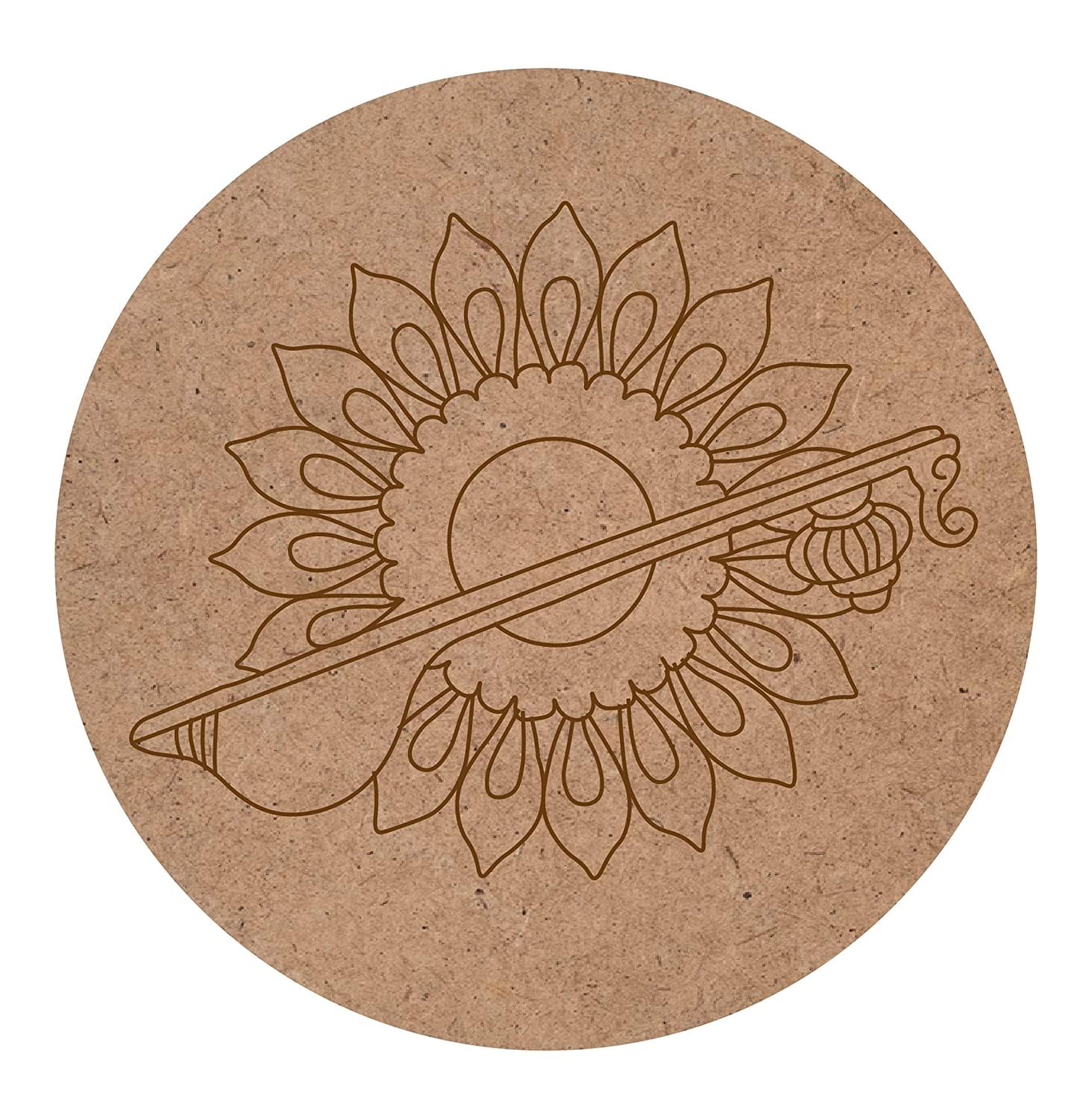 Star Shree Shyam Wooden MDF Cutout for DIY Art & Craft - 8x8 Inch Handmade Home Decor Painting Board - Perfect for Wall Decor, Pooja Room, and Gift Giving