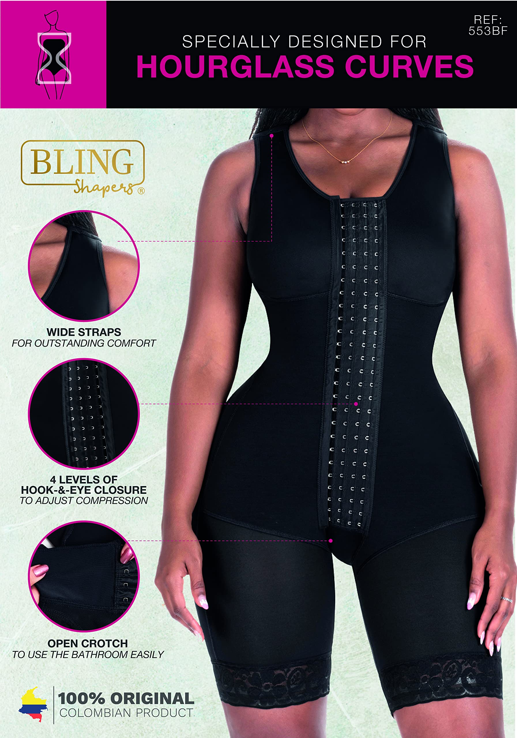 553 Colombian Fajas Shapewear for Women – Post-Surgery BBL Recovery, Butt Lifting & Mid-Thigh Compression – Perfect for Postpartum, Weight Loss & Everyday Body Shaping