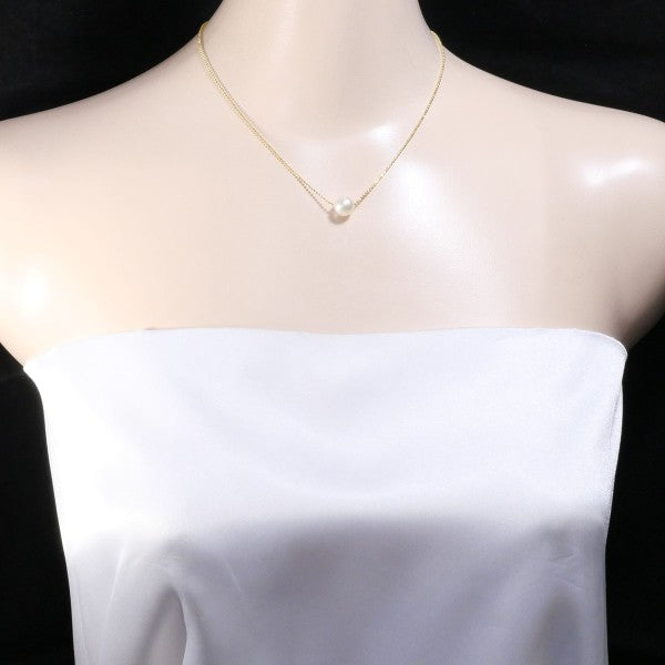 18K Yellow Gold Pearl Necklace - Elegant Women's Jewelry for Weddings, Parties & Special Occasions