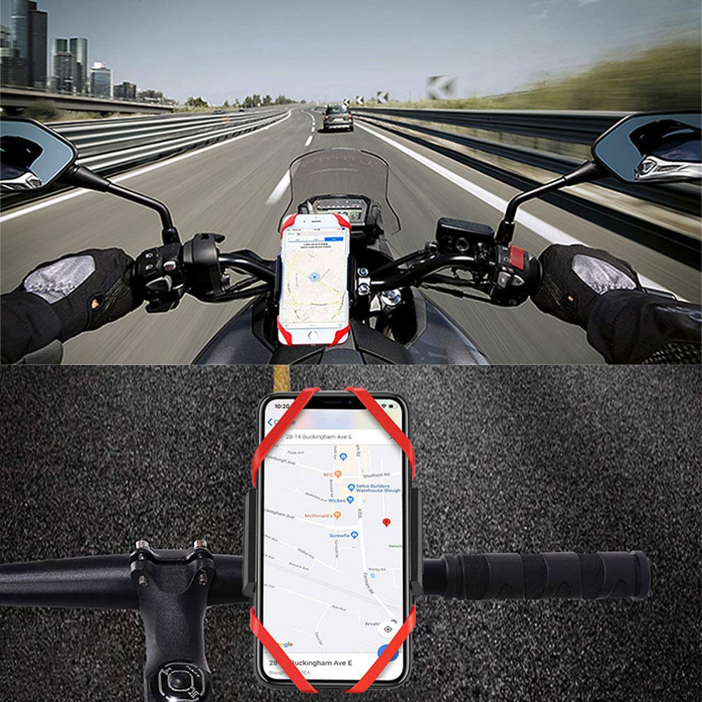 LIOOBO Motorcycle Phone Mount Holder for Bike & Car - GPS Riding Accessory