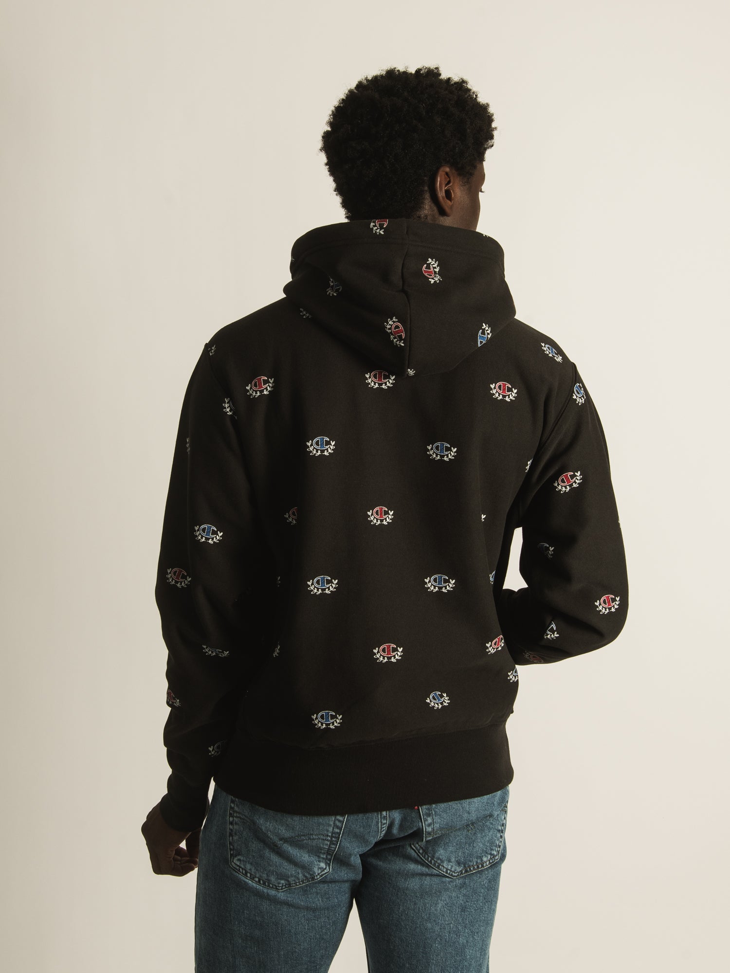 Champion Reverse Weave All Over Print Hoodie - Men's & Women's Pullover Sweatshirt for Casual Wear, Street Style & Gym - Clearance Sale