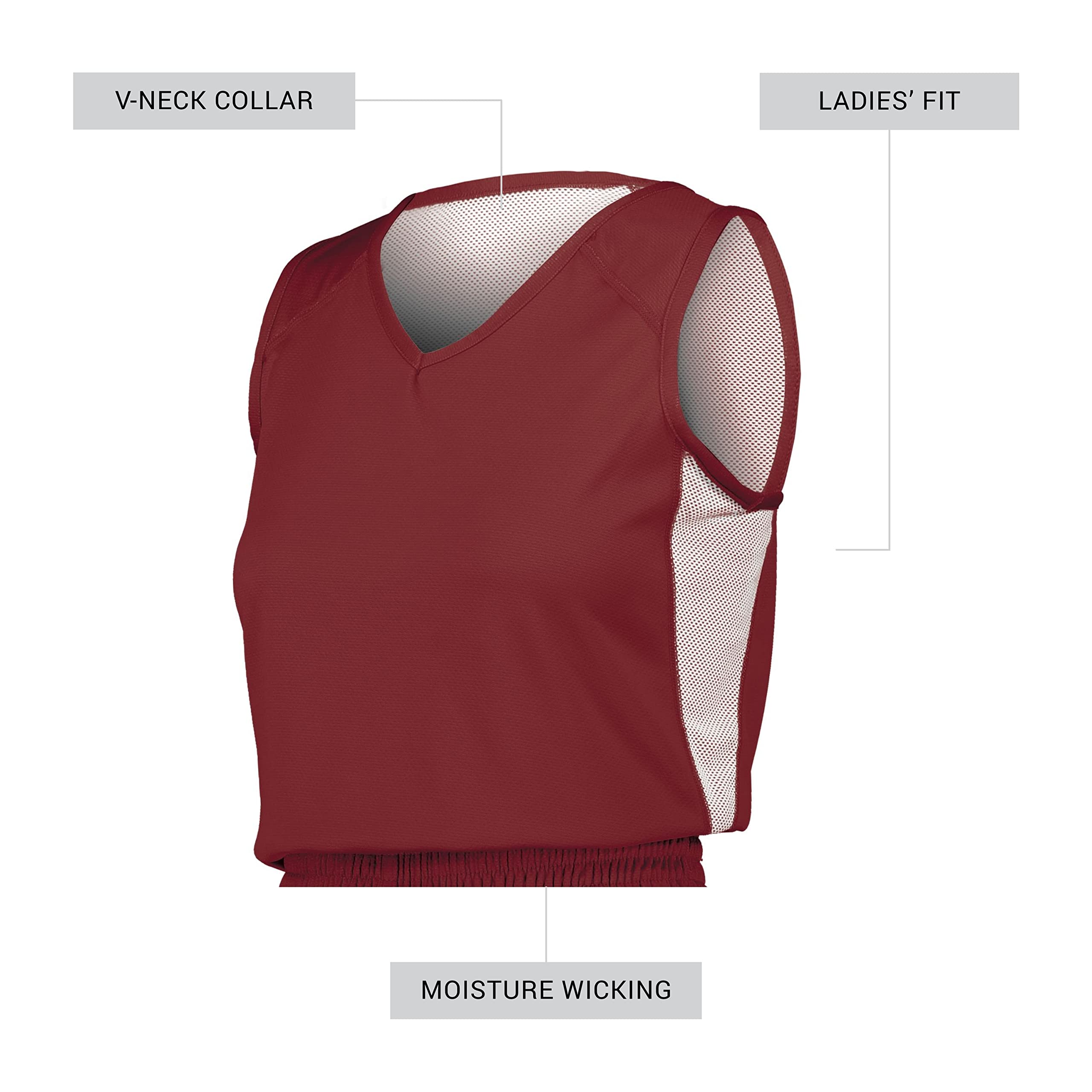 Russell Athletic Women's Reversible Basketball Jersey - Breathable Single Ply Fabric for Comfort & Performance - Perfect for Games, Practice & Casual Wear