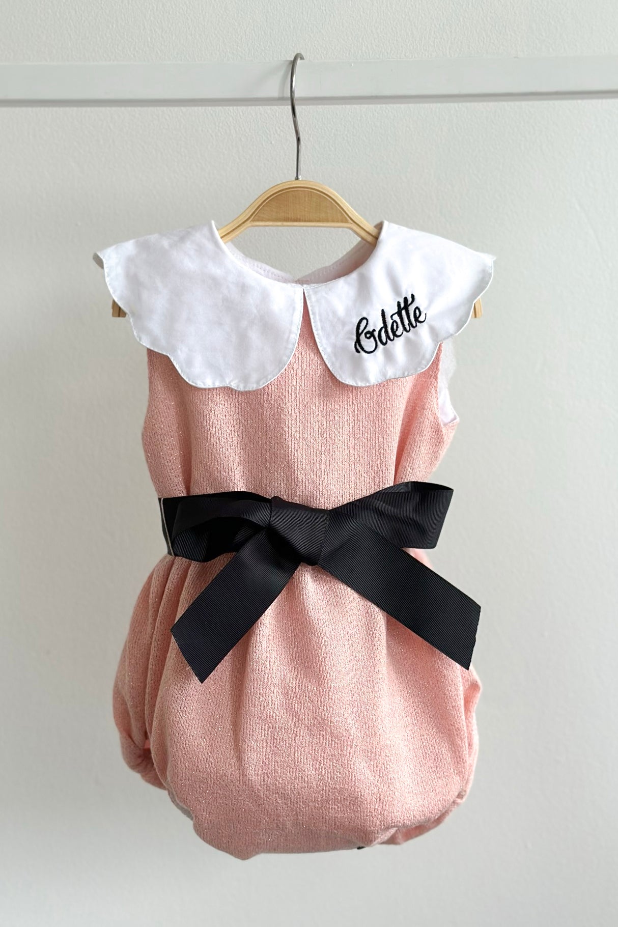Leila Pink Sparkly Romper for Women - Glittery Jumpsuit with Short Sleeves & Elastic Waist | Perfect for Parties, Bachelorette, and Festive Occasions