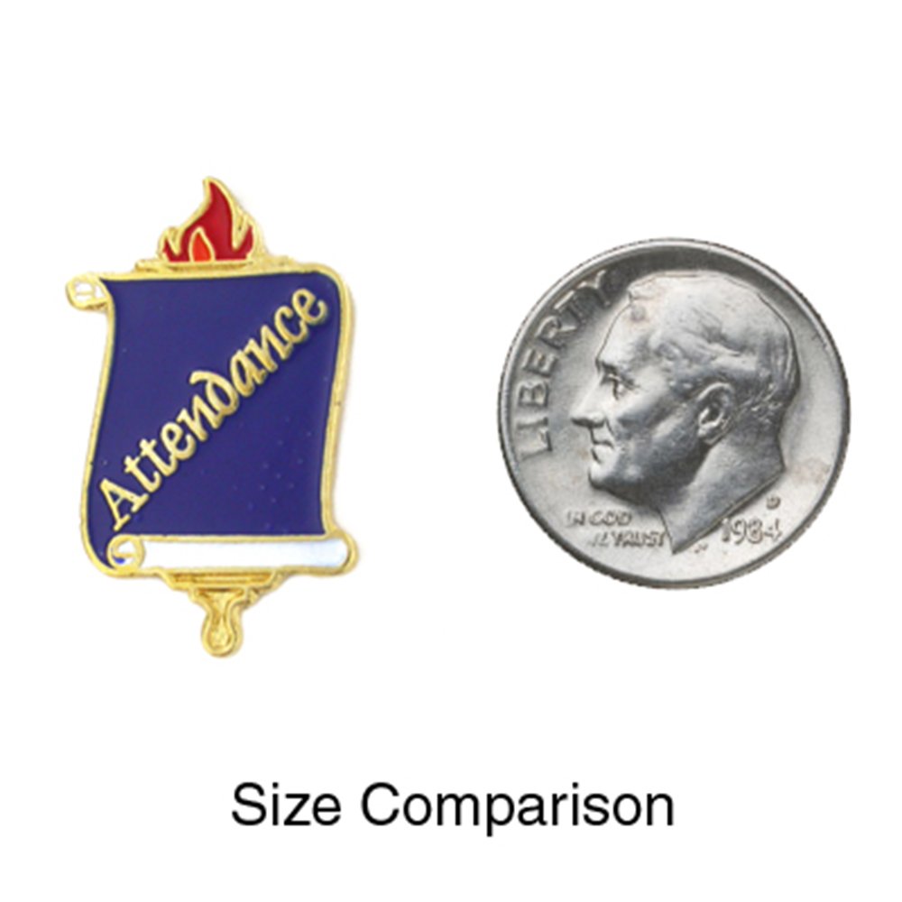 PinMart Student & Teacher Attendance Enamel Lapel Pin - Perfect for School Events, Graduations & Teacher Appreciation Gifts