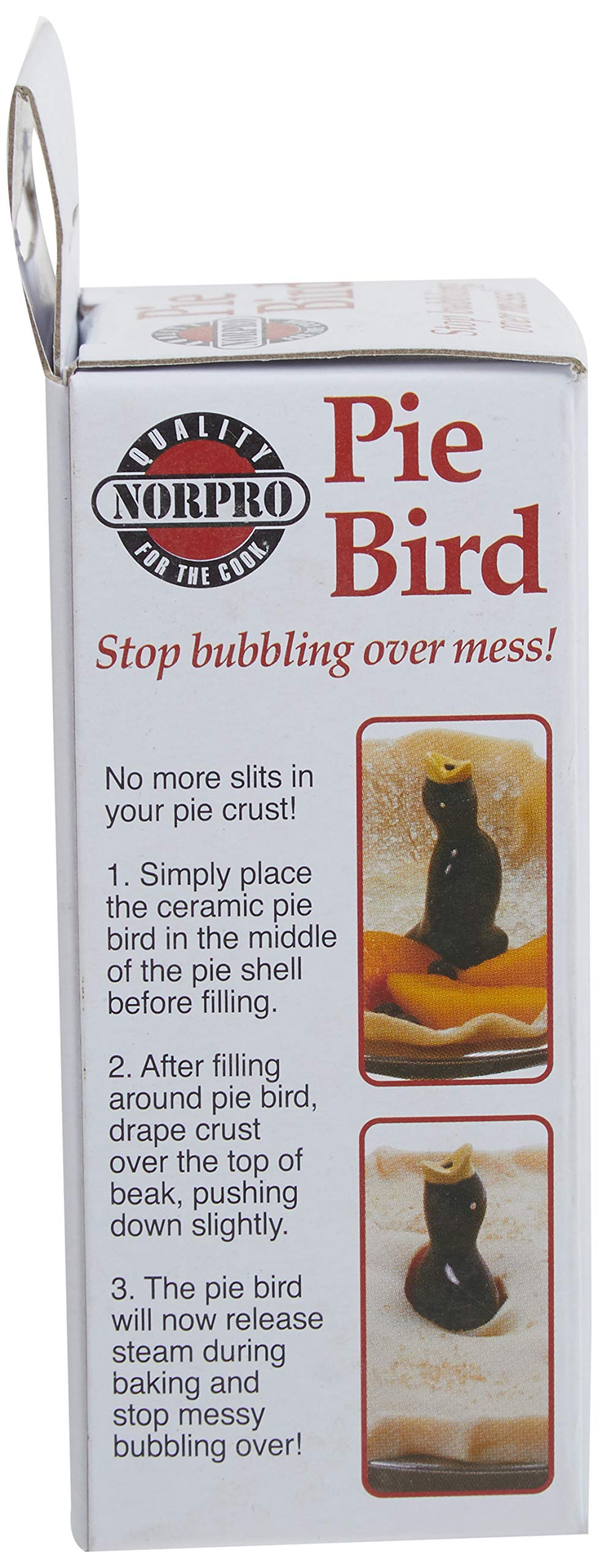 Norpro Ceramic Pie Bird - Traditional Steam Vent for Perfect Homemade Pies | Baking Essential for Apple, Pumpkin & Fruit Pies | Great for Thanksgiving & Holiday Baking