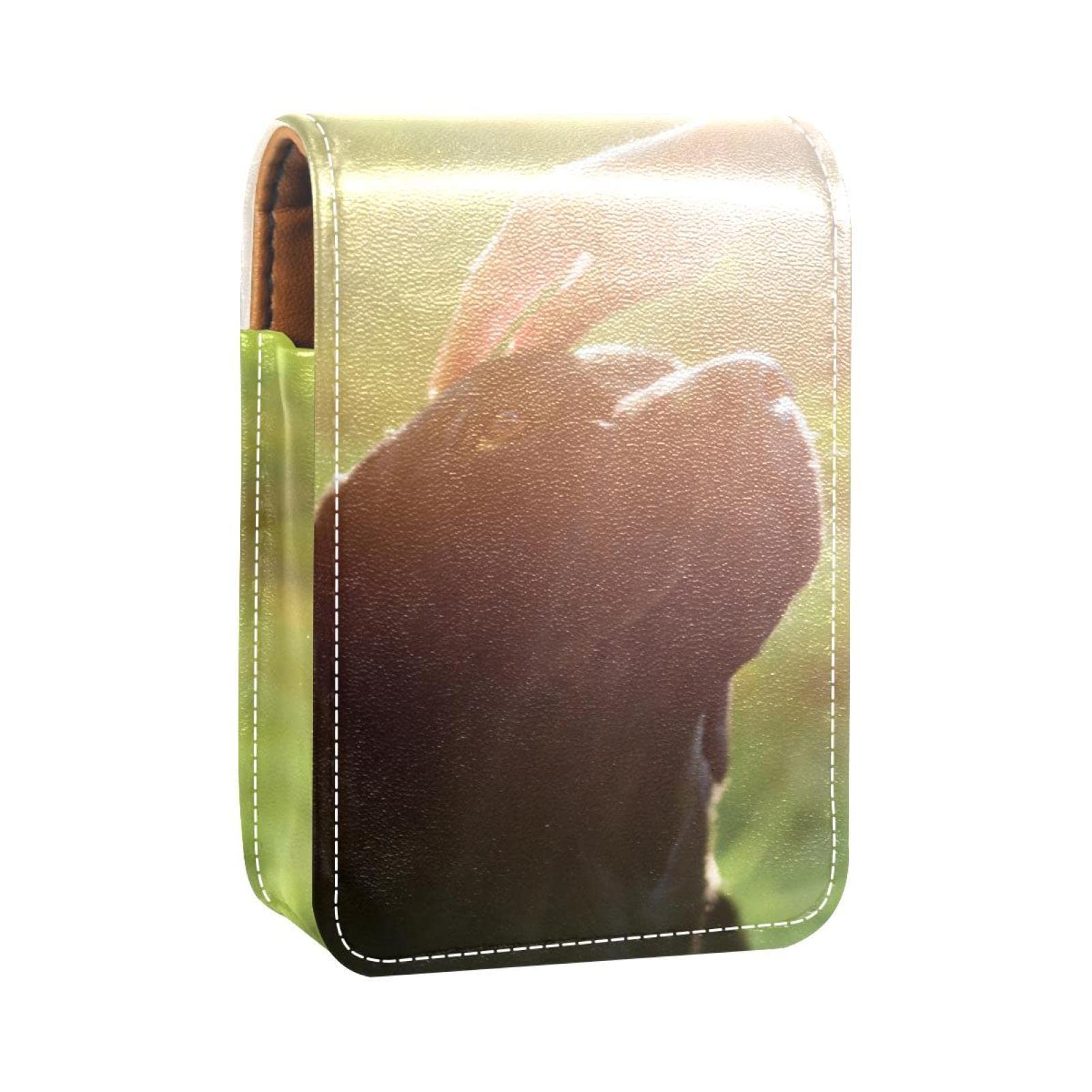 Personalized Lipstick Case - Portable Makeup Bag & Cosmetic Pouch Organizer with Cute Dog Design - Perfect for Travel, Daily Use & Gift Giving