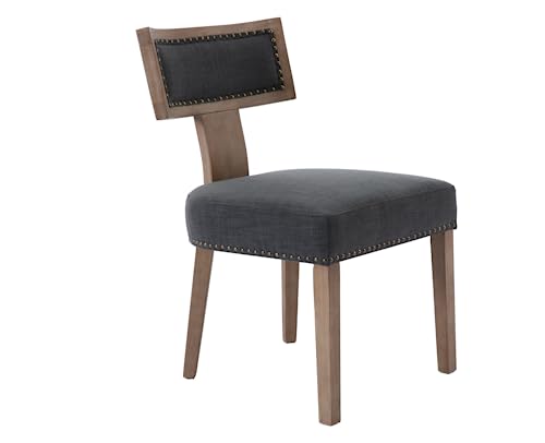 Nailhead - Linen Charcoal