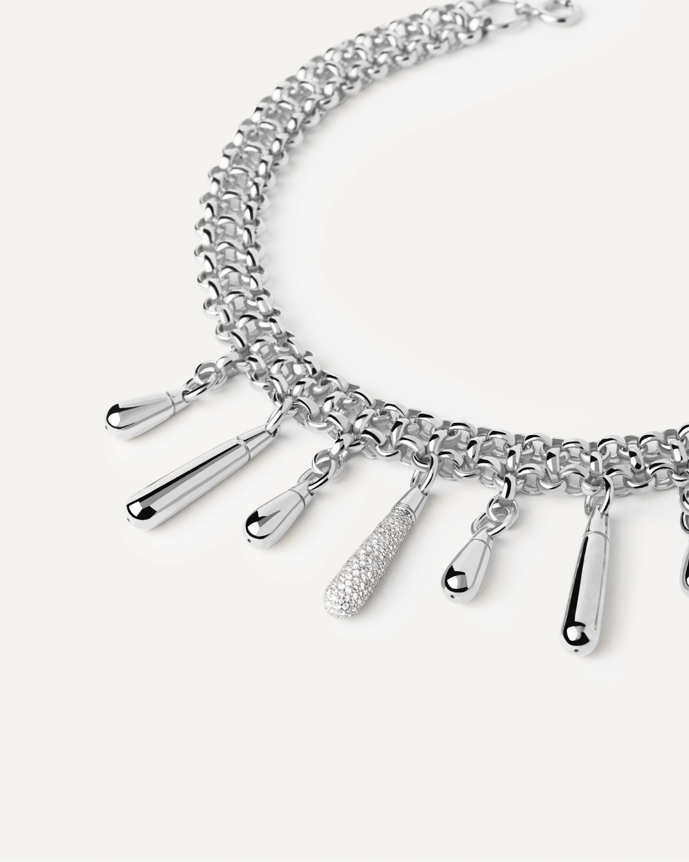 Elegant Jelly Silver Choker Necklace for Women - Trendy Adjustable Statement Piece for Parties, Weddings & Everyday Wear