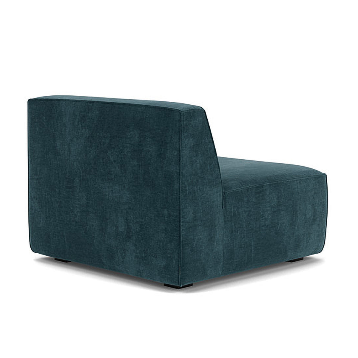 Modern Dane Fabric 1-Seater Modular Armless Sofa - Perfect for Small Spaces, Apartments & Contemporary Living Rooms