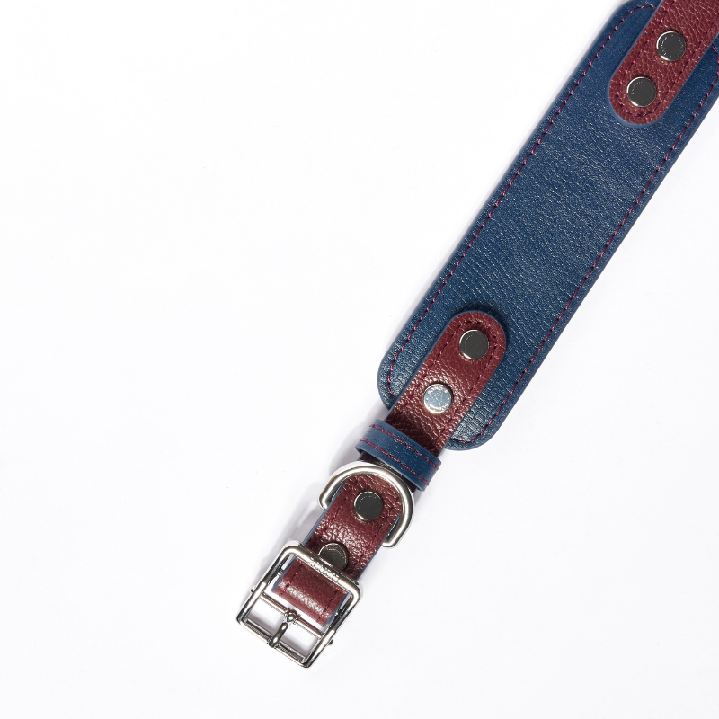 Premium Rosette Leather Dog Collar - Adjustable & Stylish Pet Accessory for Small to Medium Dogs - Perfect for Walks, Training & Fashion