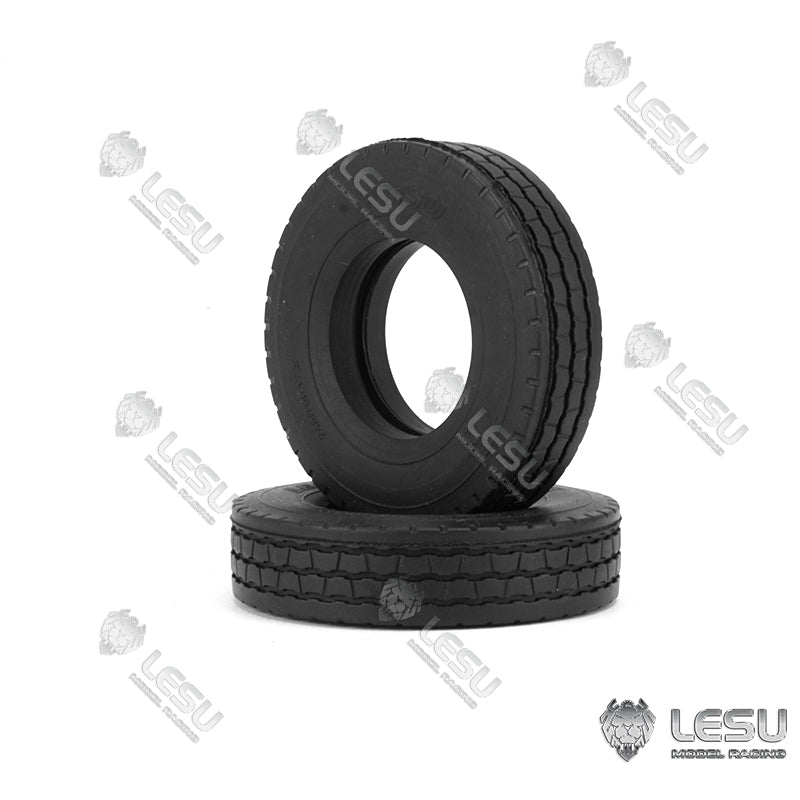 1/14 Scale RC LESU A0020 Hydraulic Trailer Truck A0005 Accessories - 52MM Wheel Tires, Stickers, Plastic Taillights & Metal Electric Lifting Legs - Perfect for RC Truck Customization and Off-Road Simulation