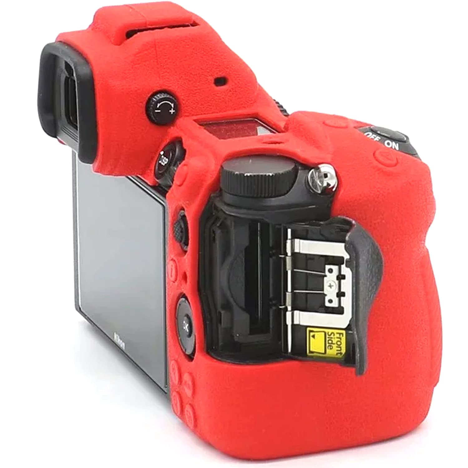 Professional Waterproof Silicone Camera Case Cover for Nikon Z6 Z7 Full Frame Mirrorless Cameras - Shockproof Protective Skin Housing (Red) - Perfect for Outdoor Photography, Travel & Adventure Shooting