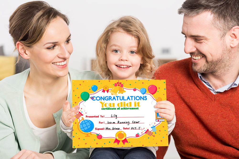 30PCS Kids Award Certificates 8x10 Inch - Classroom & School Supplies for Teachers