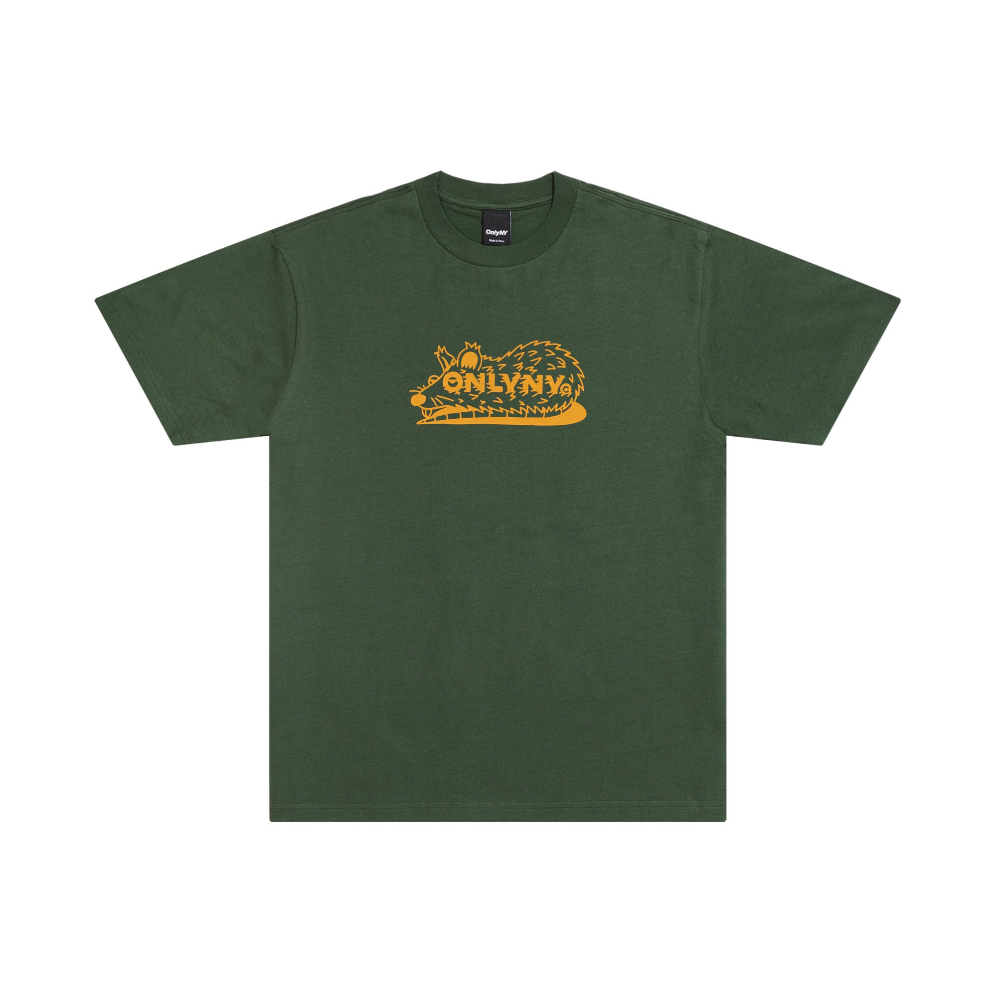 Only NY Street Rat Graphic T-Shirt - Dark Green | Urban Streetwear for Men & Women | Perfect for Casual Outfits, Concerts, and Everyday Wear