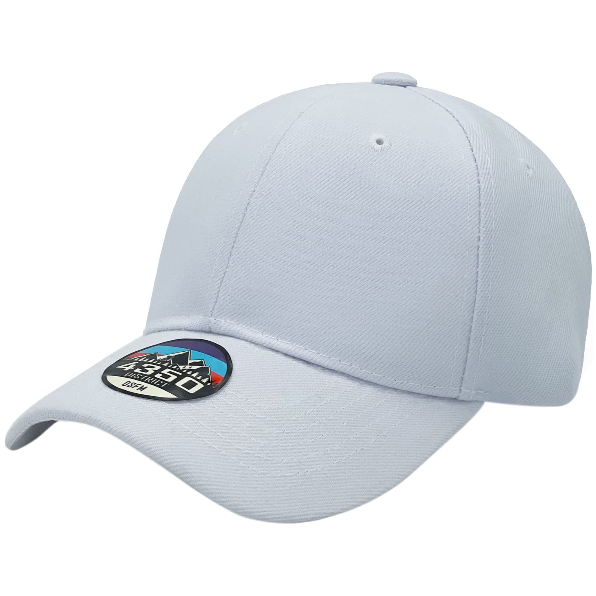 Unisex Plain Solid Color Velcro Baseball Cap for Men & Women - Adjustable Comfort Fit for Outdoor Sports, Hiking, and Casual Wear