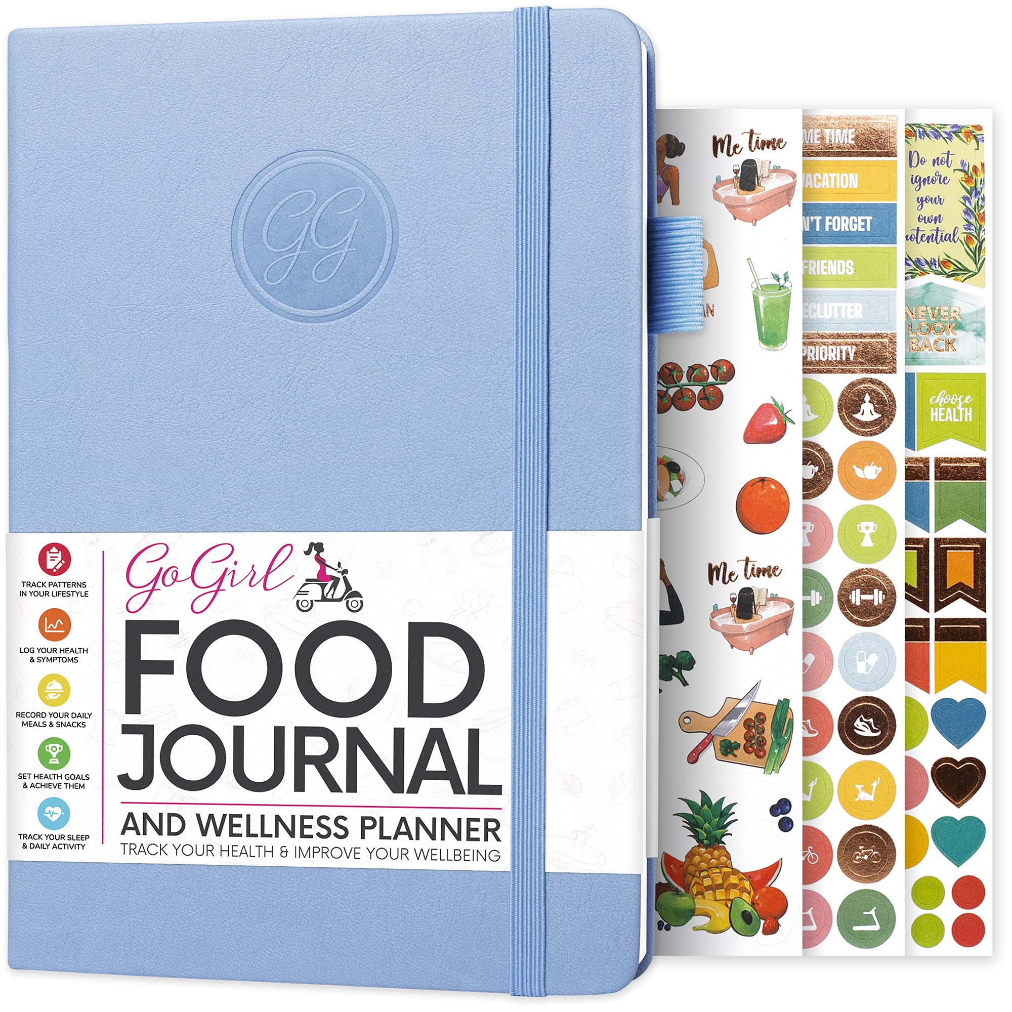 GoGirl Wellness Planner - Diet & Fitness Journal for Weight Loss Tracking | Meal & Exercise Tracker for Healthy Lifestyle