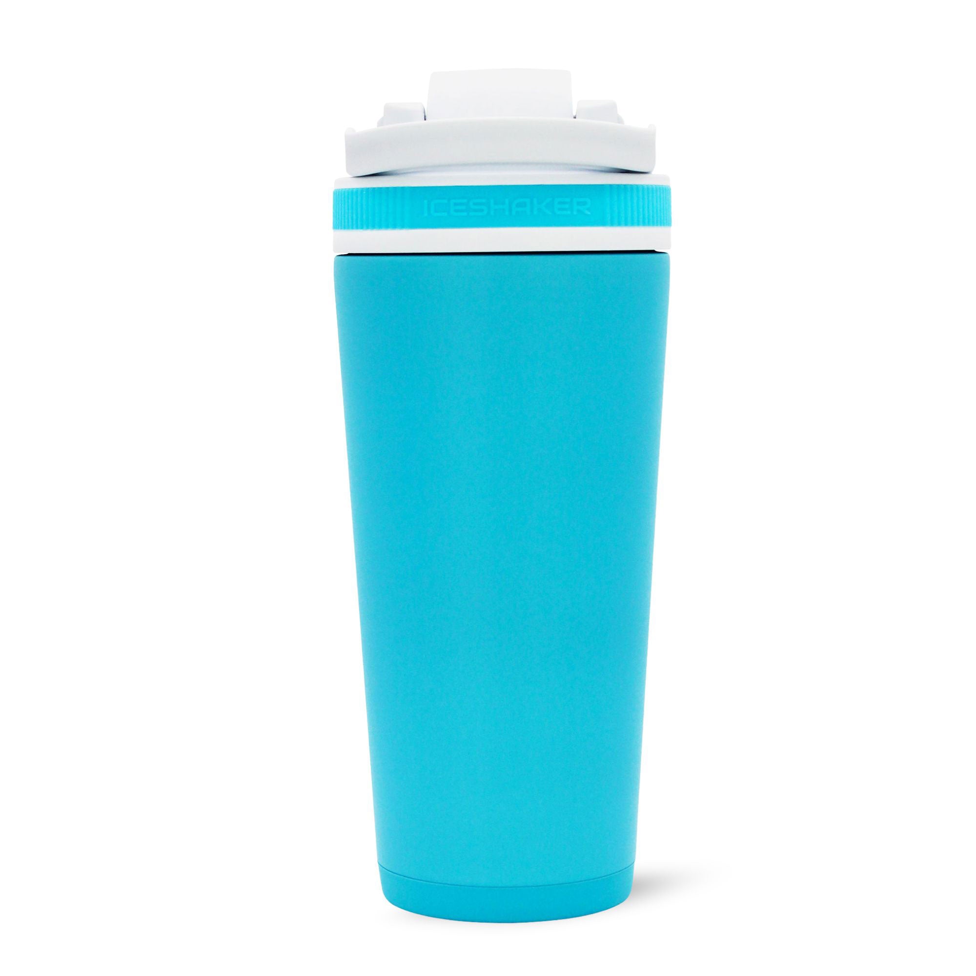 Ice Shaker Matte Series 26oz Shaker Bottle - Caribbean Blue | Leak-Proof Protein Mixer for Gym, Workouts & Travel | BPA-Free Sports Water Bottle