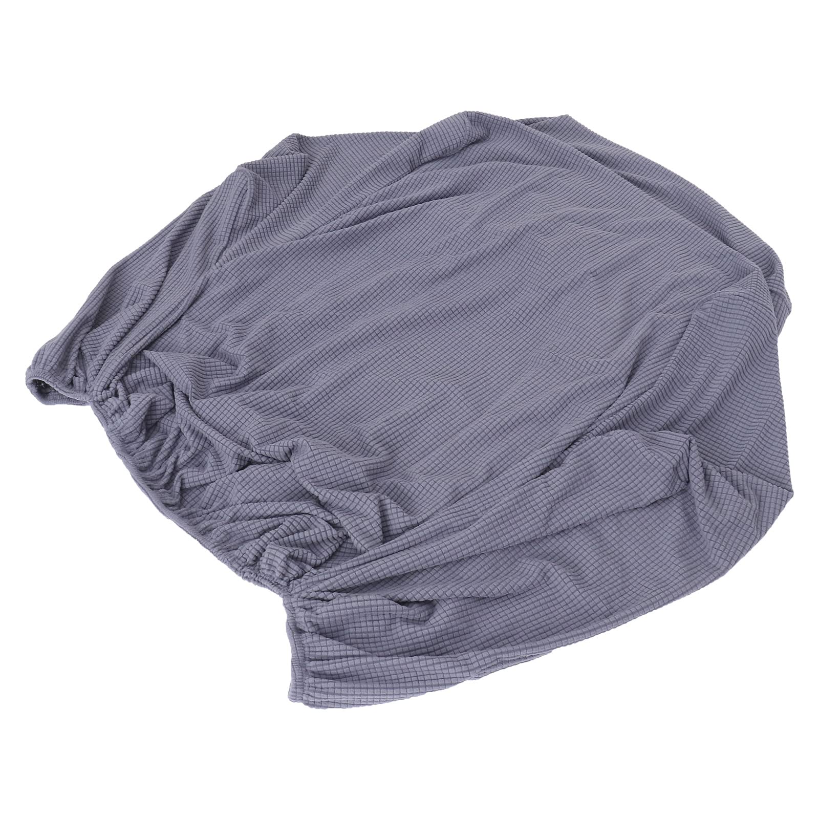 1PC Universal Stretch Chair Cover - Grey Plush Recliner Sofa Cover with Elastic Band, Anti-Slip Polyester Fabric for Living Room, Bedroom, Office, and Dining Room Furniture Protection
