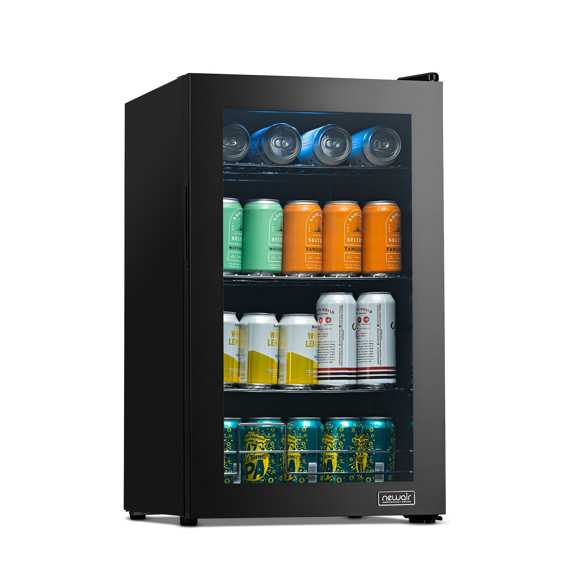 Newair® Limited Edition 100 Can Anniversary Beverage Refrigerator - Compact Beverage Cooler for Beer, Wine & Soda - Perfect for Home Bar, Office, or Man Cave (16.93 Cu.Ft)