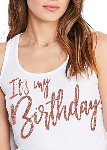 It's My Birthday Tank Top (White)