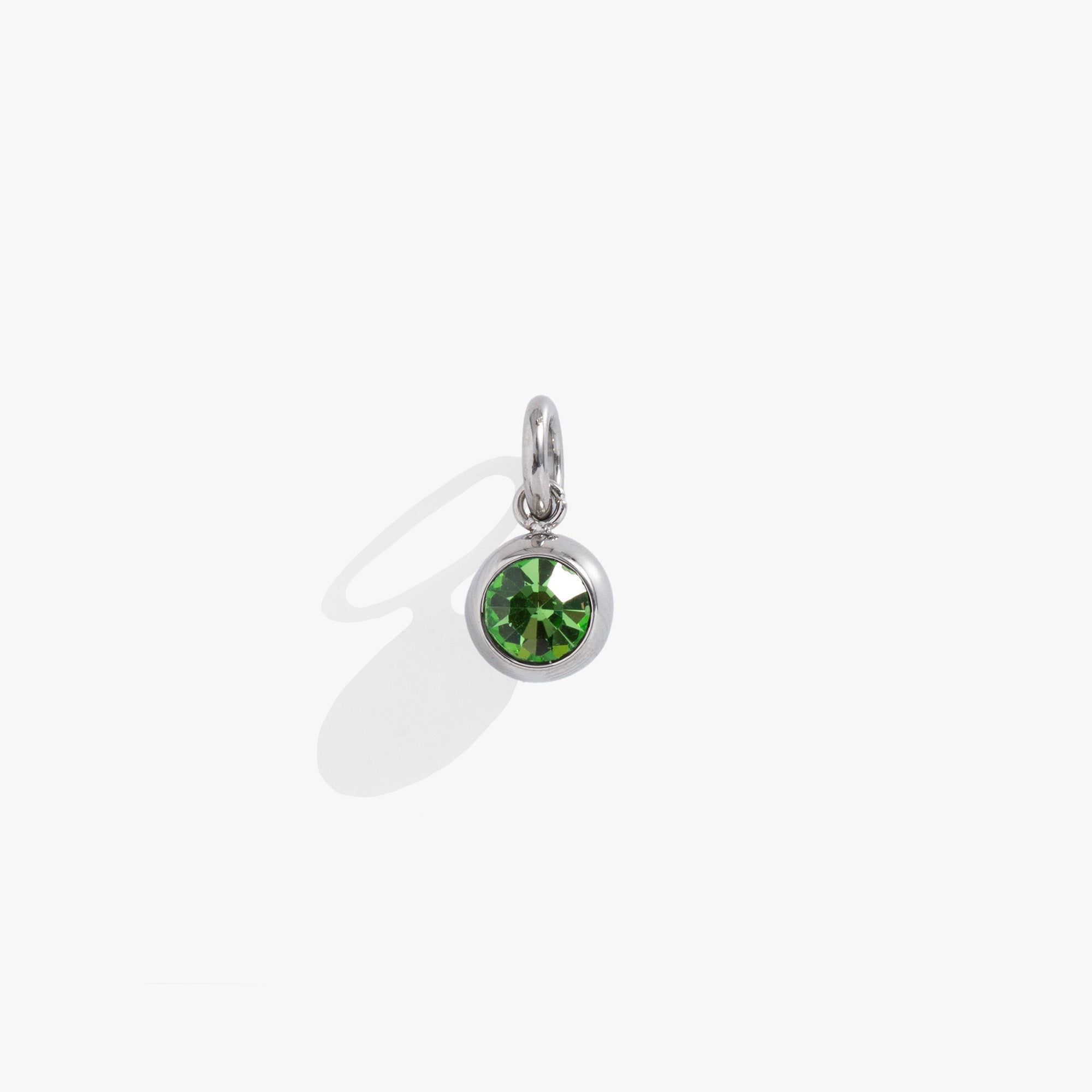 August Birthstone Peridot Interchangeable Charm Pendant - Sterling Silver Necklace for Women - Perfect Gift for August Birthdays & Special Occasions - Ideal for Layering, Everyday Wear & Jewelry Gifting