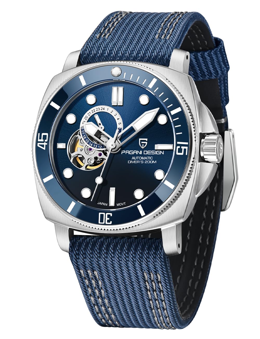 Pagani Design Men's Automatic Watch - NH39 Movement, 200M Waterproof for Diving, Business & Casual Wear
