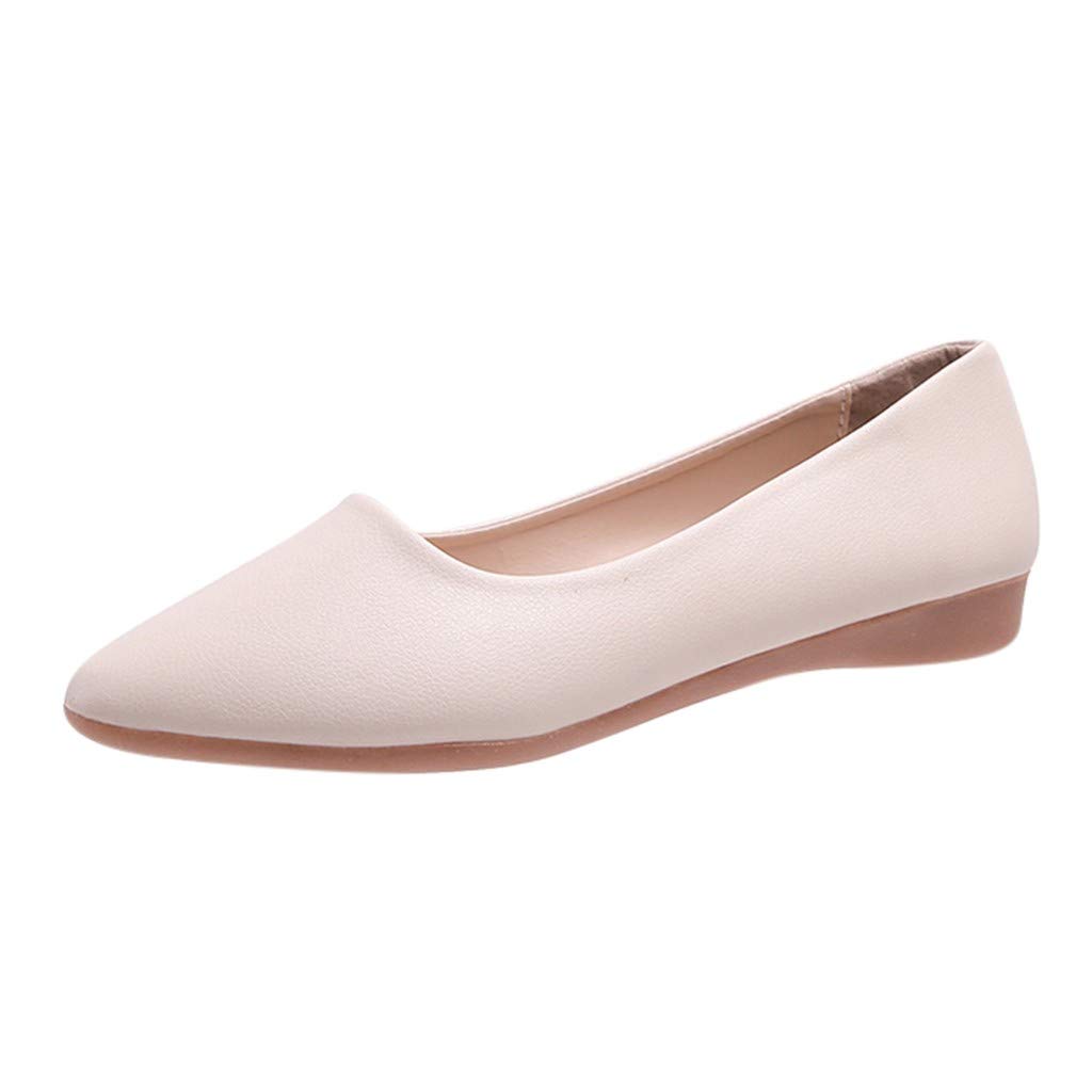 YALFJV Women's Business Sandals Slip-On - Fashion Pointed Toe Work Shoes for Women - Comfortable Casual Office Shoes - Size 11W - Perfect for Business Meetings & Office Wear