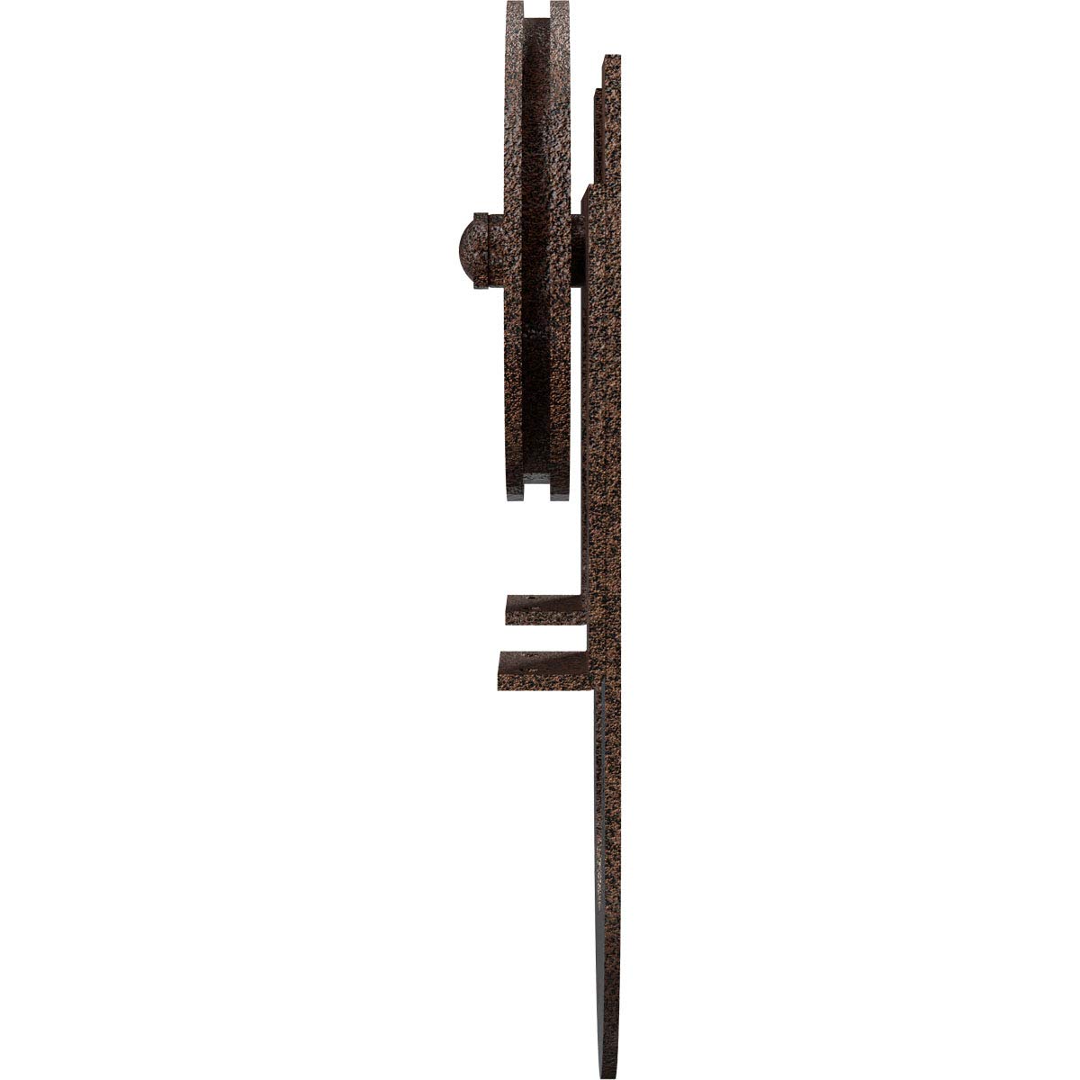 GB60014R2WCV Wagon Wheel Horseshoe Roller Hanger for Barn Doors - Copper Vein Finish | DIY Home Decor
