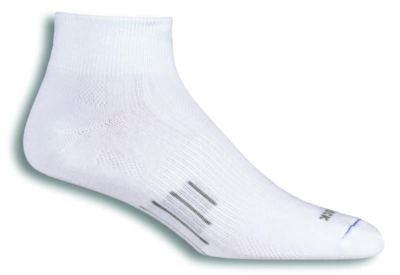 Wrightsock Eco Explore Quarter Crew Socks - Moisture Wicking, Odor Control Hiking & Running Socks for Men & Women - Perfect for Outdoor Adventures, Travel & Sports Activities