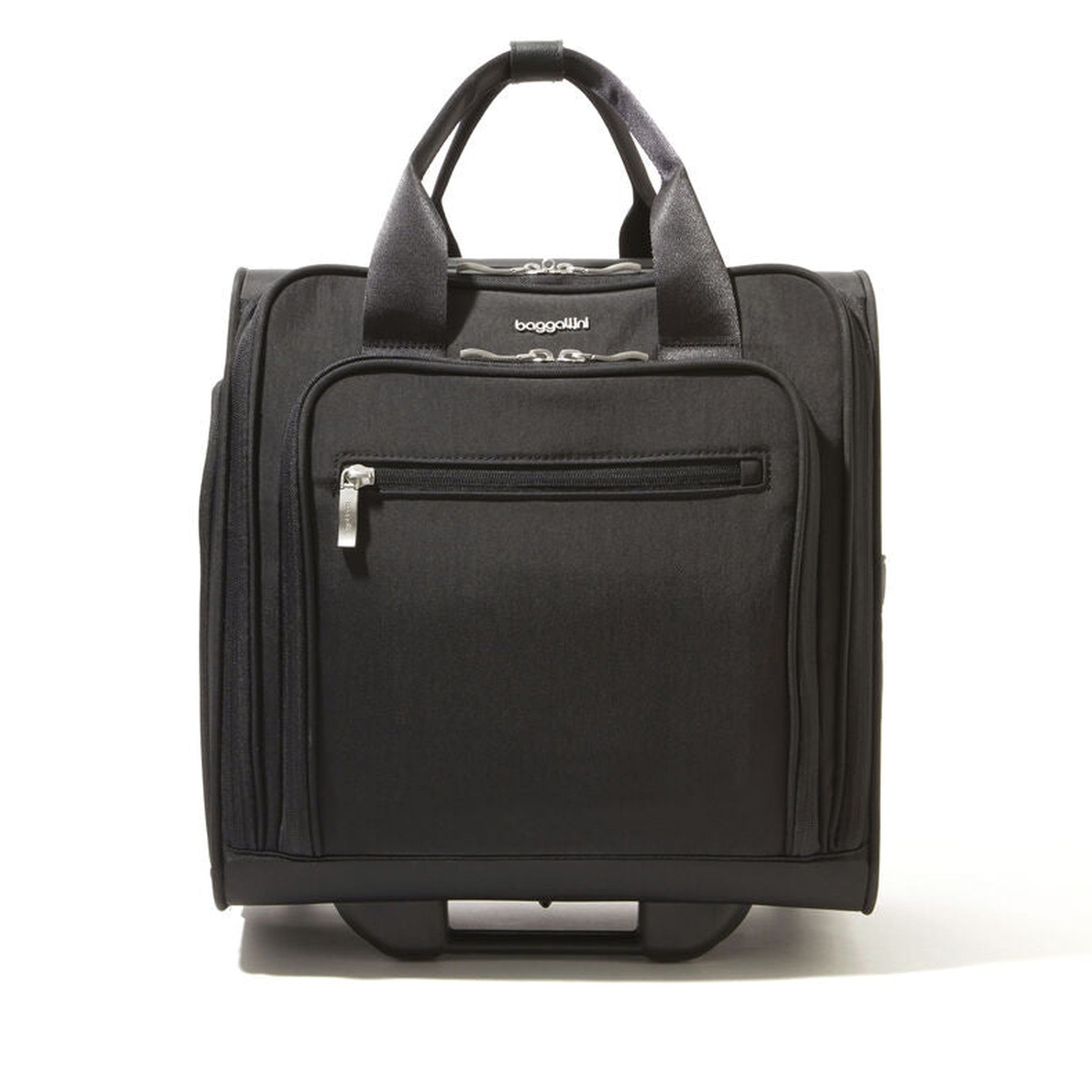 Baggallini 2 Wheel Underseater Carry-On Luggage - Compact Rolling Suitcase for Air Travel, Business Trips & Weekend Getaways | Perfect Under-Seat Airplane Bag for Easy Cabin Storage