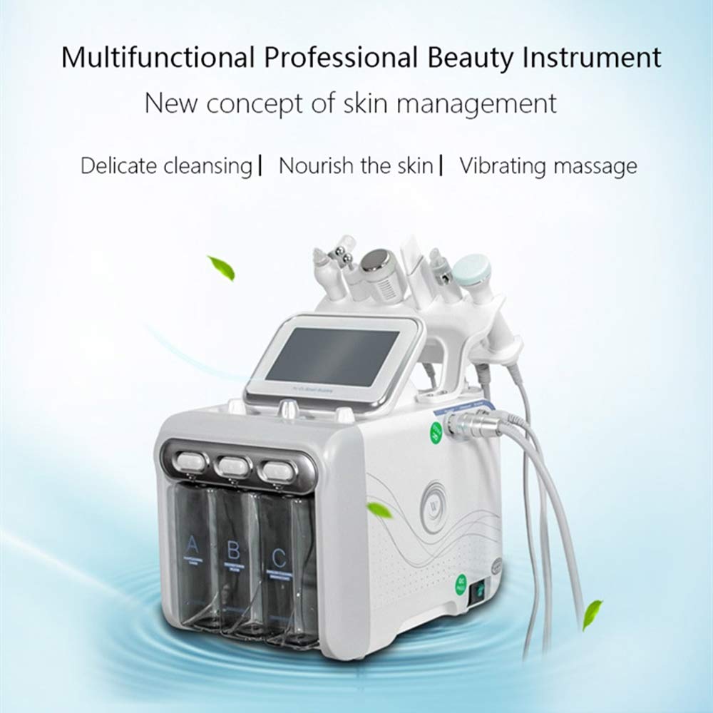 Professional 6-in-1 Diamond Microdermabrasion Machine for Skin Cleaning, Hydro Dermabrasion & Hydra Facial Massage | Pore Cleaner & Rejuvenation | Perfect for Spa, Salon & At-Home Skincare Treatments