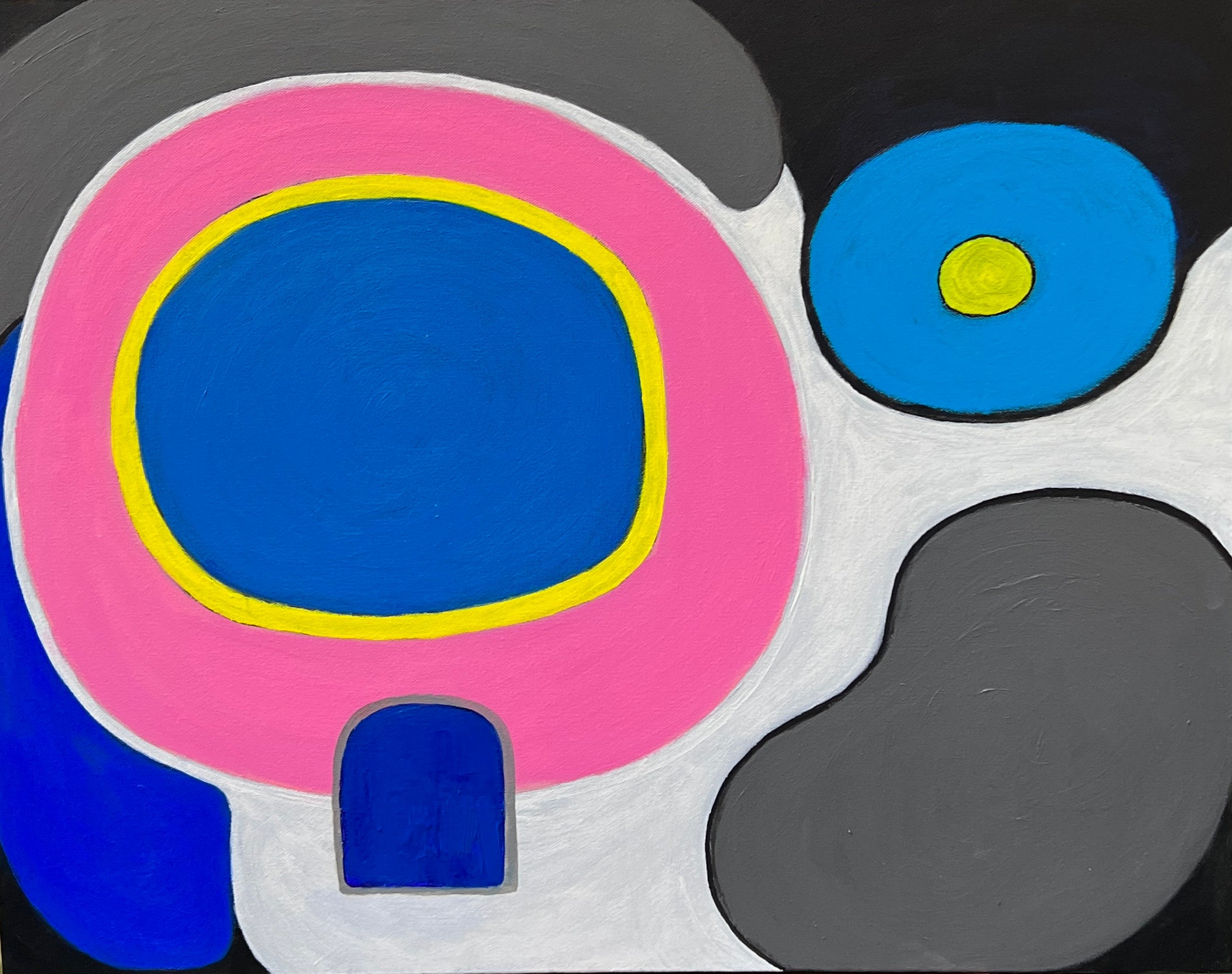 Joellyn Ross: Composition 1 - Abstract Art Painting for Modern Home & Office Decor | Perfect Gift for Art Lovers | Living Room, Bedroom, Workspace Wall Art