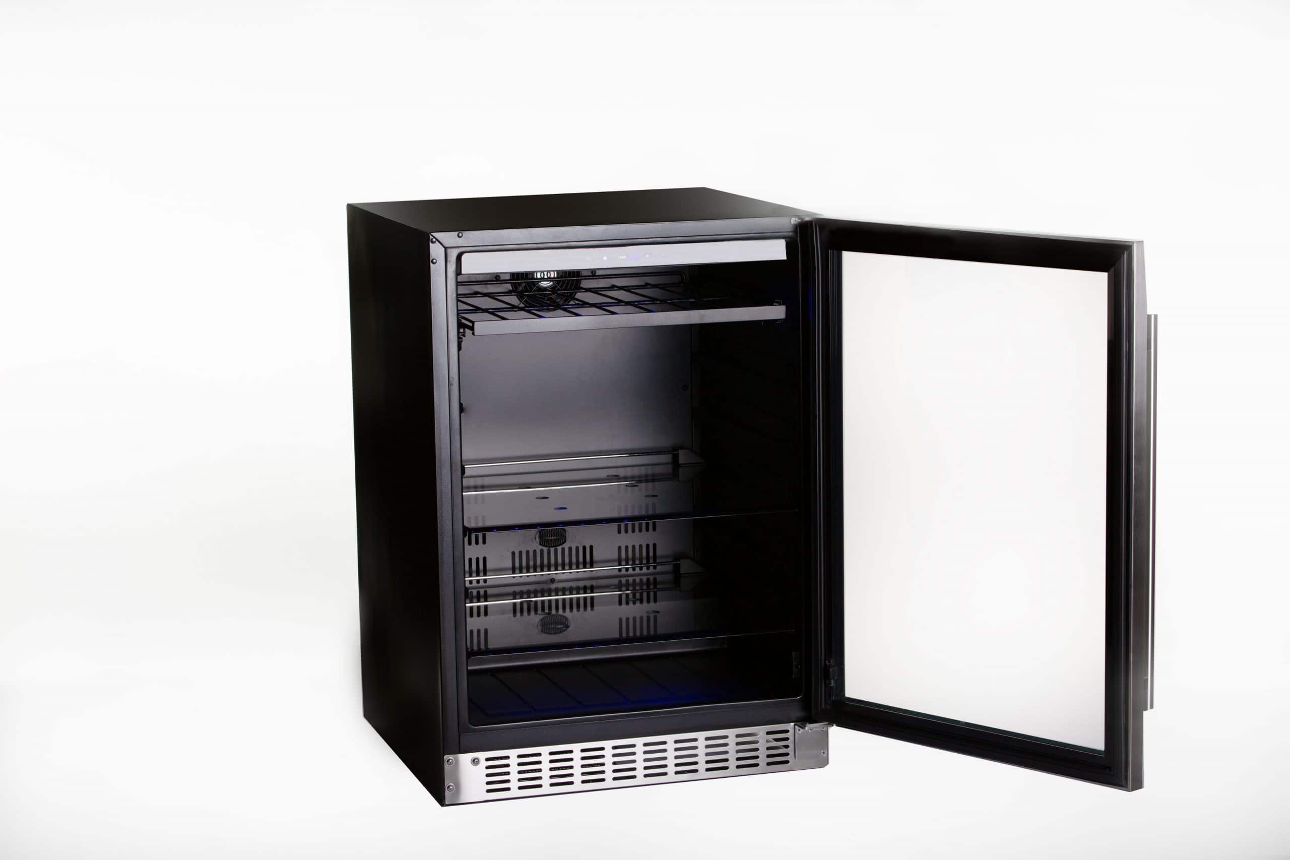 Azure Home Products A224BEVS 2.0 Stainless Steel Beverage Cooler - Compact Mini Fridge for Wine, Beer & Soda - Perfect for Home Bar, Office or Dorm Room