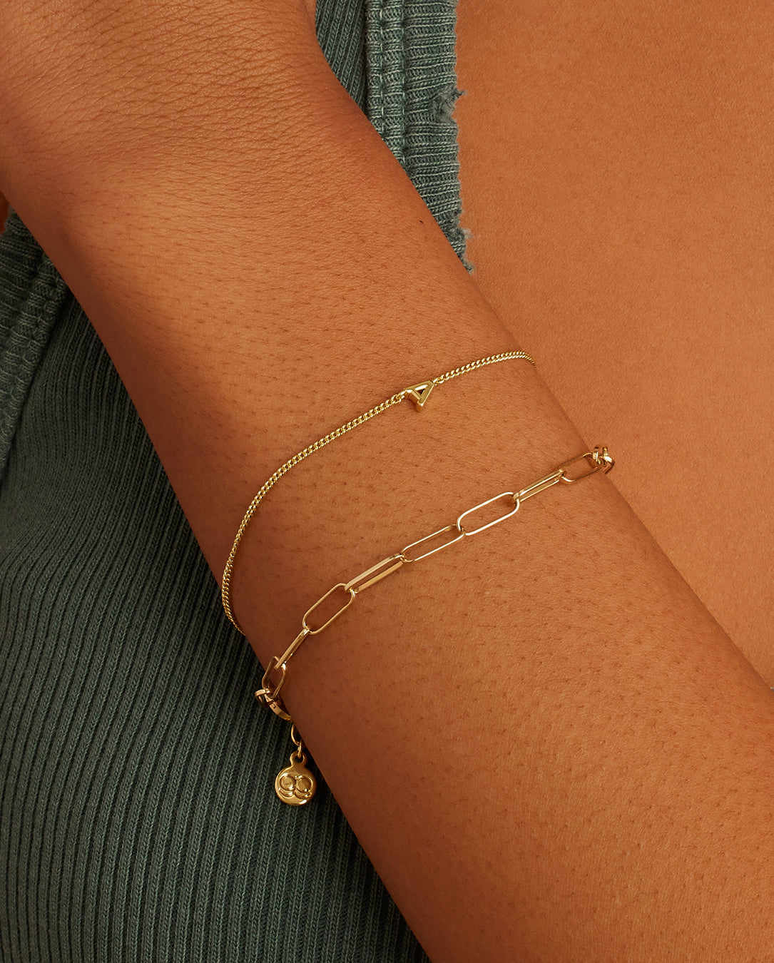 Wilder Mini Alphabet Bracelet - Personalized Initial Letter Bracelet for Women & Girls - Trendy Stackable Jewelry for Everyday Wear & Gifts