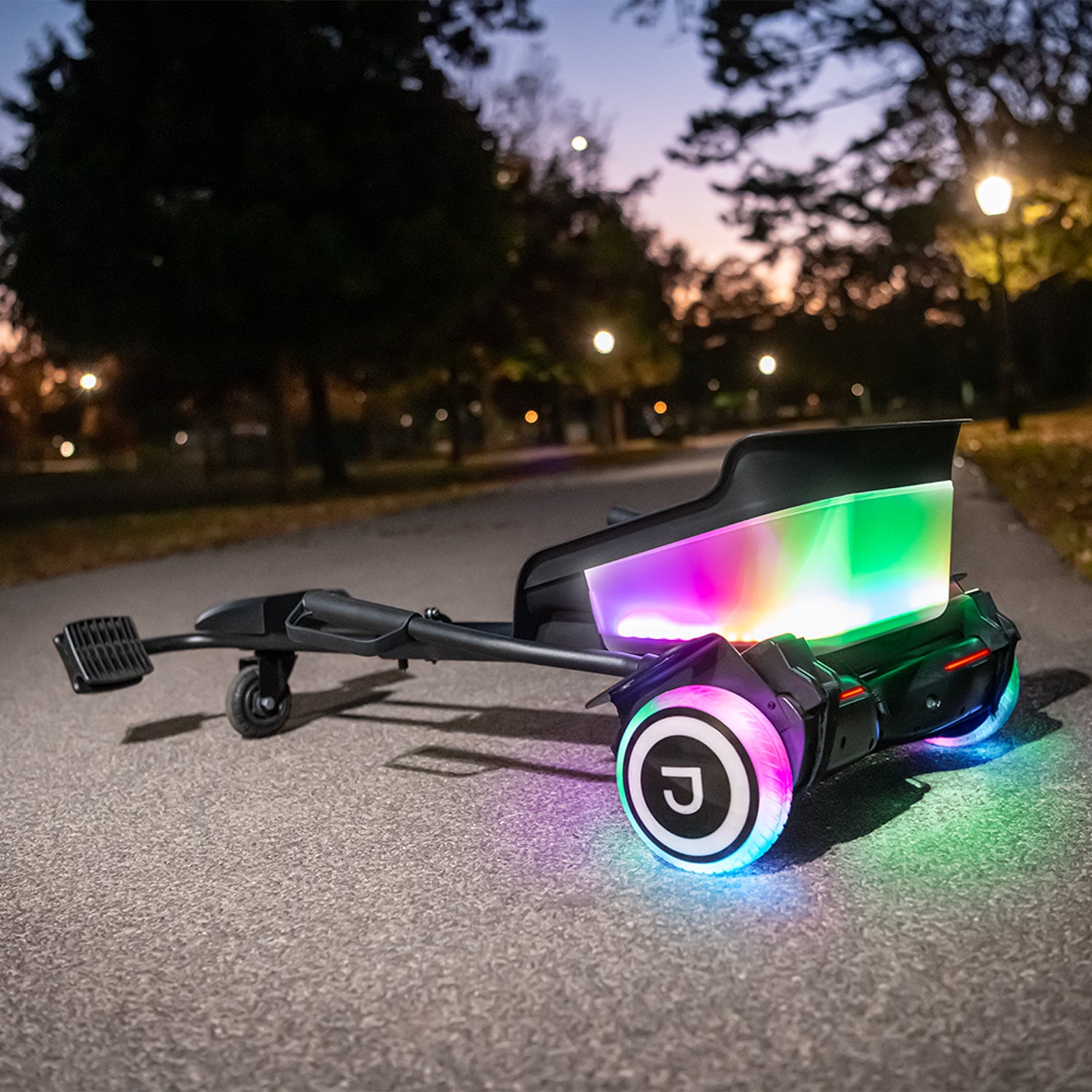 Remix Light Up JetKart - LED Glow Racing Kart for Kids & Adults, Electric Drift Go Kart with Remote Control - Perfect for Backyard Racing, Birthday Parties & Outdoor Fun