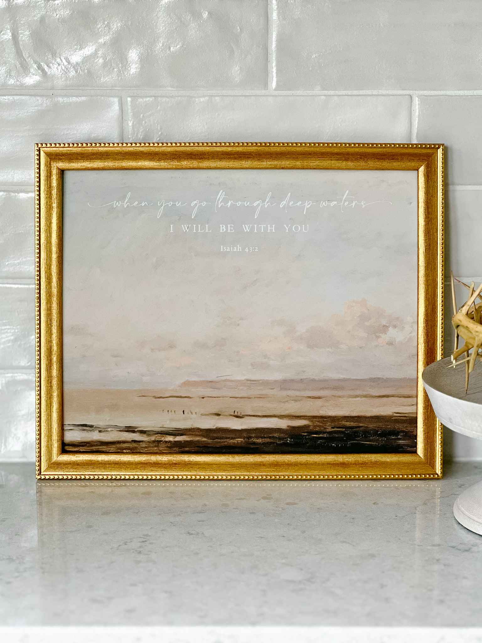 Deep Waters Isaiah Print - Premium Canvas Wall Art for Home & Office Decor - Perfect for Living Room, Bedroom, or Gift Giving