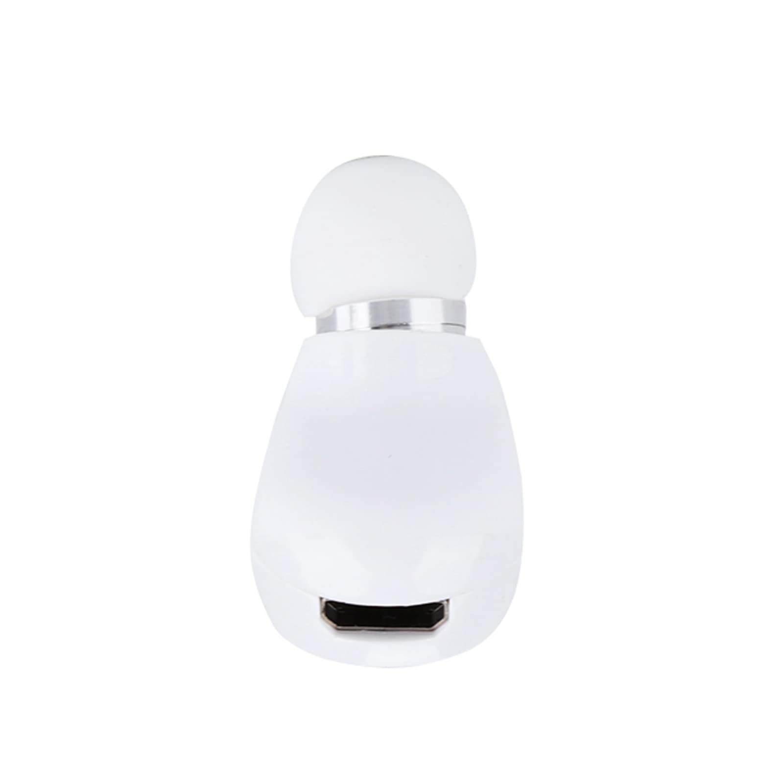 Lazmin Mini Invisible Single Bluetooth 5.0 Wireless Earbud - Universal Sports Earphone for Running, Gym & Workouts - Hands-Free Car Headset for Driving - Compatible with All Smartphones (White) - Perfect for Business, Office & Commuting