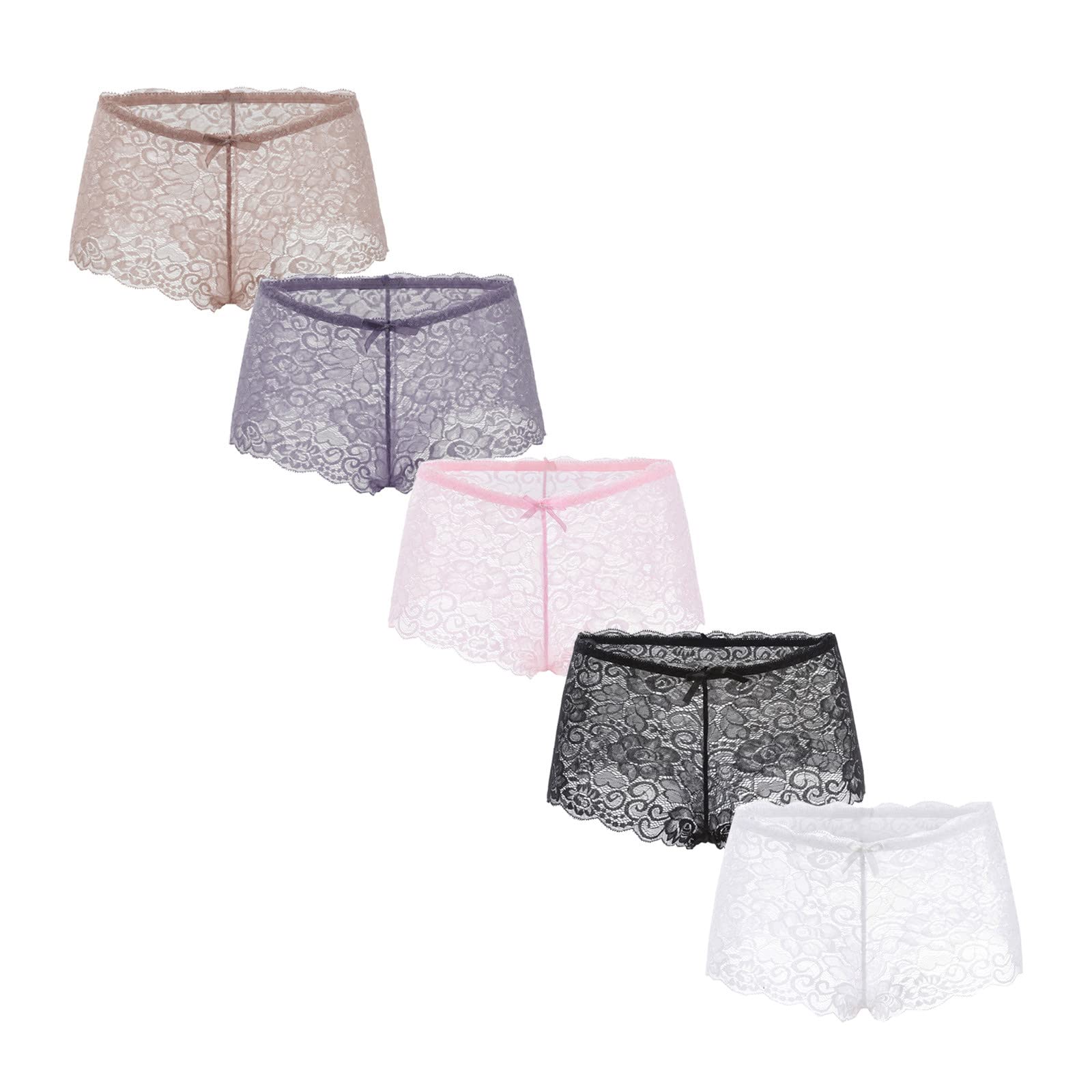 Soft & Breathable Women's Cotton Underwear 5-Pack - Full Coverage Briefs for Everyday Comfort - Perfect for Work, Travel & Lounge Wear