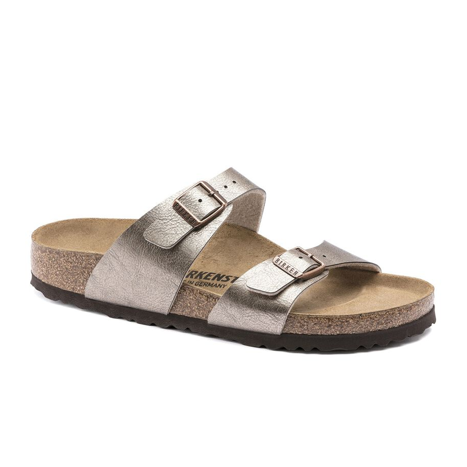 Birkenstock Sydney Slide Sandals for Women - Comfortable Taupe Birko-Flor Leather Sandals | Perfect for Beach, Pool, and Summer Casual Wear