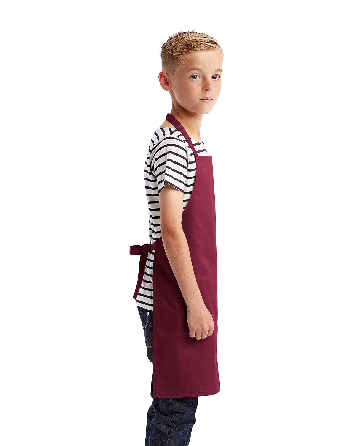 Reprime RP149 Youth Recycled Apron - Eco-Friendly Kids Cooking Apron for Baking, Arts & Crafts - Durable & Washable Kitchen Apron for Young Chefs & DIY Projects