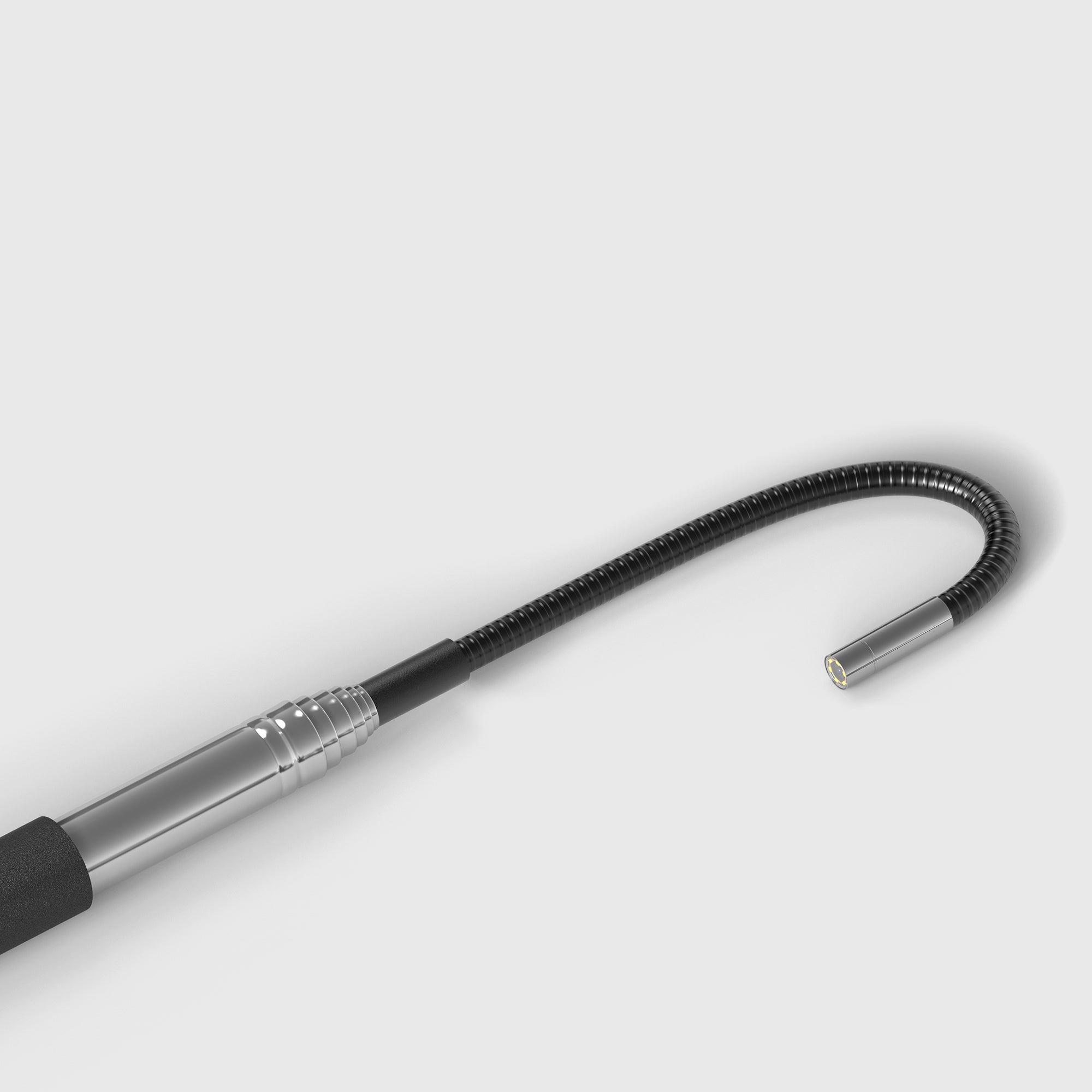 TSMS450 4.5 Inch HD Telescopic Inspection Camera with Adjustable LED Light - Waterproof Snake Camera for Plumbing, HVAC, Automotive & Home Inspection