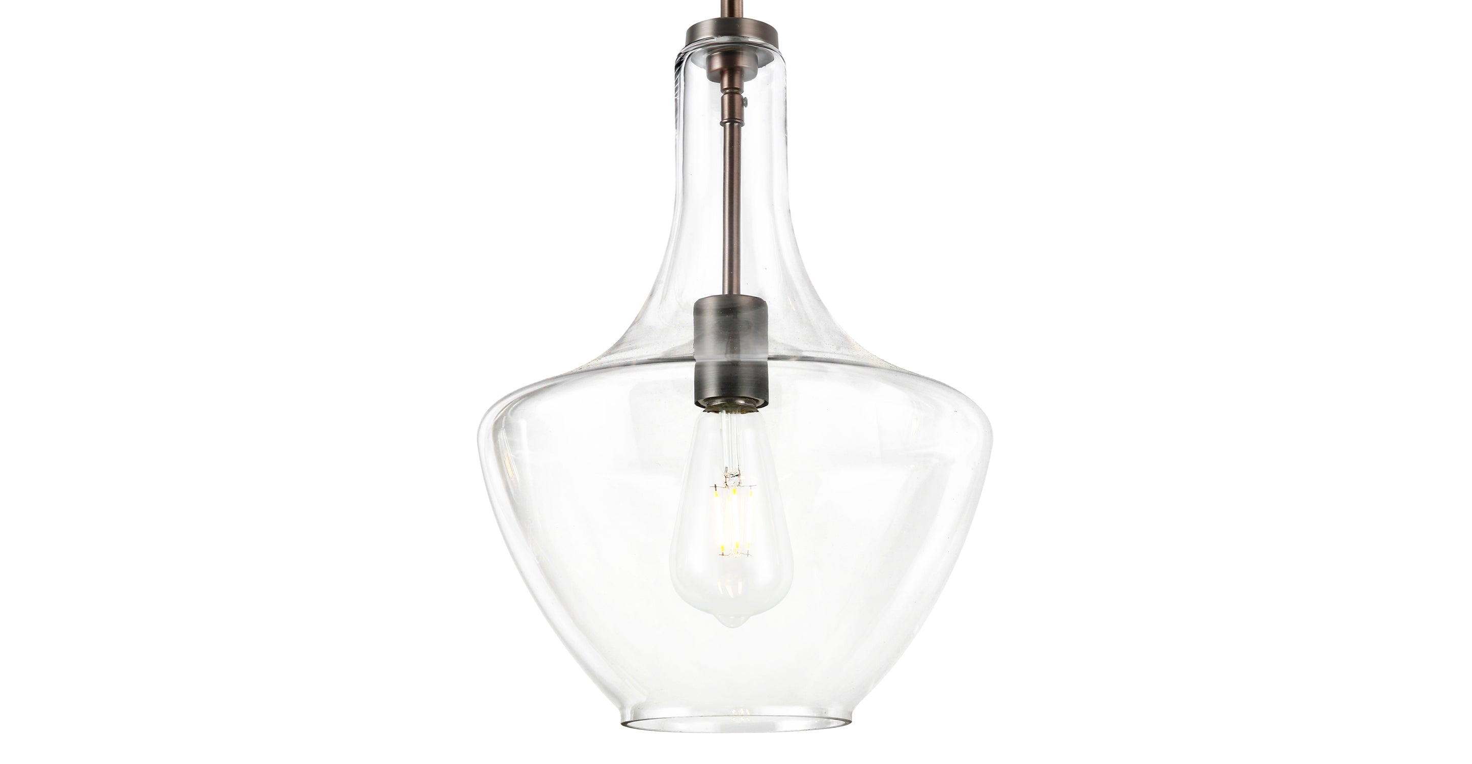 Modern 3-Light Pendant Island Lighting Fixture for Kitchen Dining Room - Brushed Nickel Finish, Adjustable Height, Dimmable LED Bulbs Included - Perfect for Home, Restaurant, and Cafe Decor