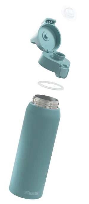 SIGG Shield Therm One 0.75L Insulated Water Bottle - Morning Blue | Leakproof & Temperature Retention | Perfect for Hiking, Gym & Outdoor Activities