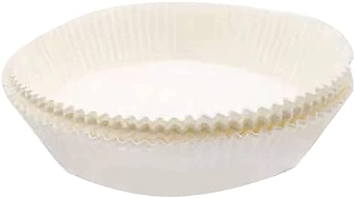 Non-Stick Air Fryer Paper Liners - 50PCS Unperforated Round Parchment Baking Sheets for Roasting, Microwaving & Frying | Perfect for Air Fryers, Microwave Ovens & Baking | Dishwasher Safe & Oil-Resistant