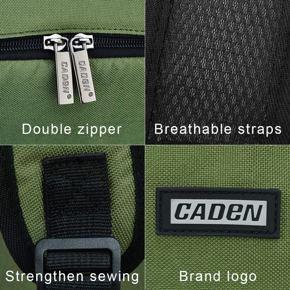 Professional Waterproof Camera Backpack for DSLR/SLR/Mirrorless Cameras - Compatible with Sony Canon Nikon Lenses & Tripod Accessories (Green) | Perfect for Travel, Hiking & Outdoor Photography