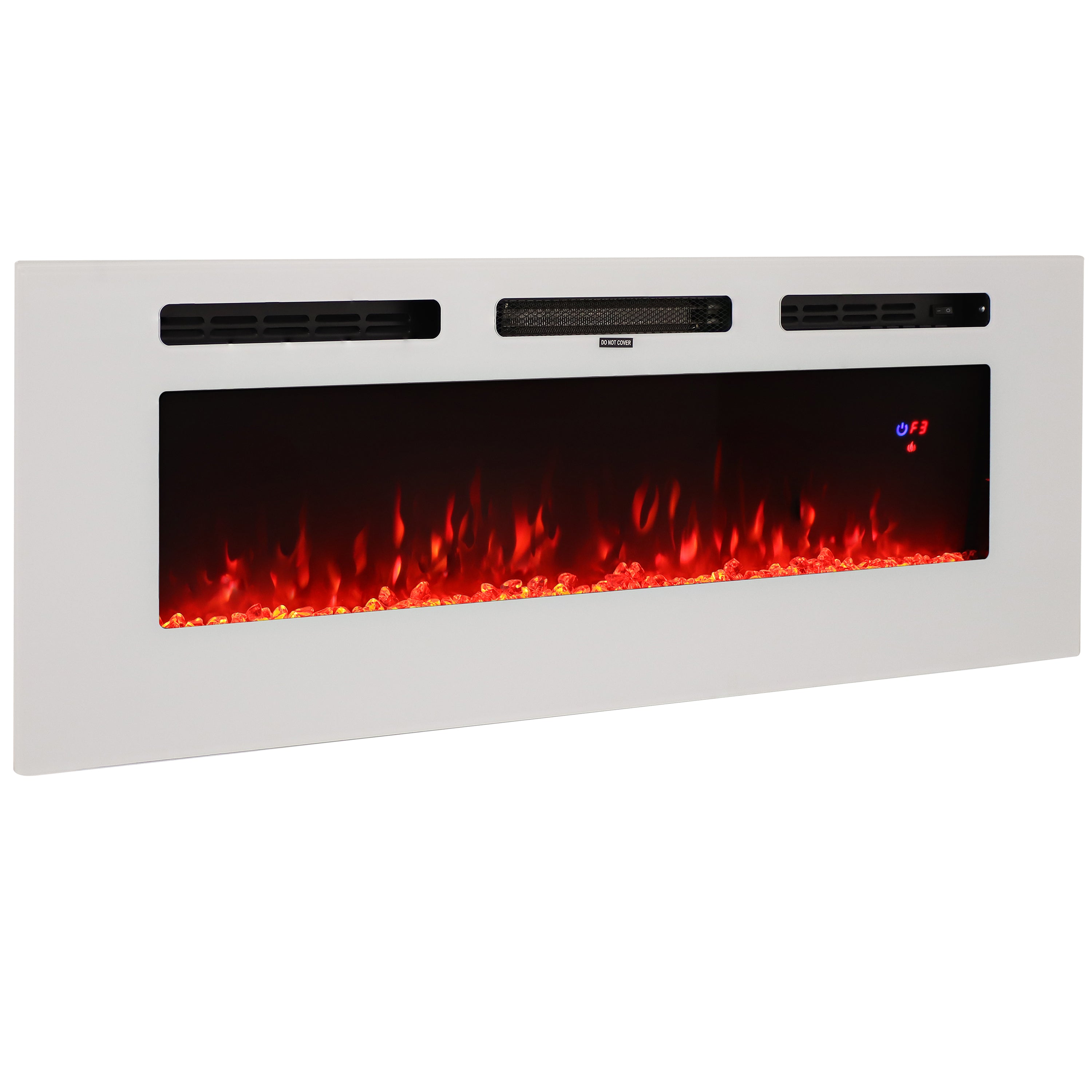 Sunnydaze Elegant Indoor Electric Fireplace - Realistic Flame Effect, Energy Efficient, Perfect for Living Room, Bedroom & Office Heating