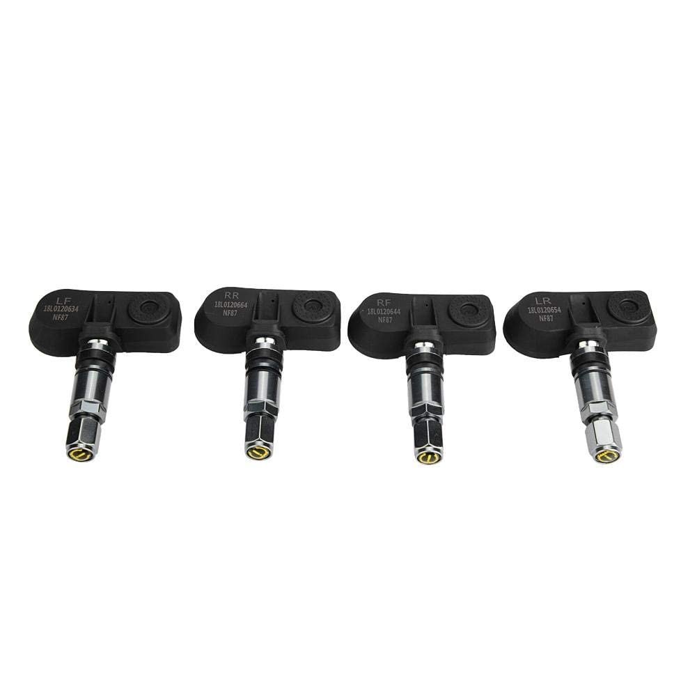 Car TPMS Tire Pressure Monitoring System with 4 Internal Sensors & LCD Display - USB Cigarette Lighter Charger, IP5K4K Waterproof - Real-Time Tire Pressure & Temperature Alert for Safe Driving (SUV/Truck/Car)